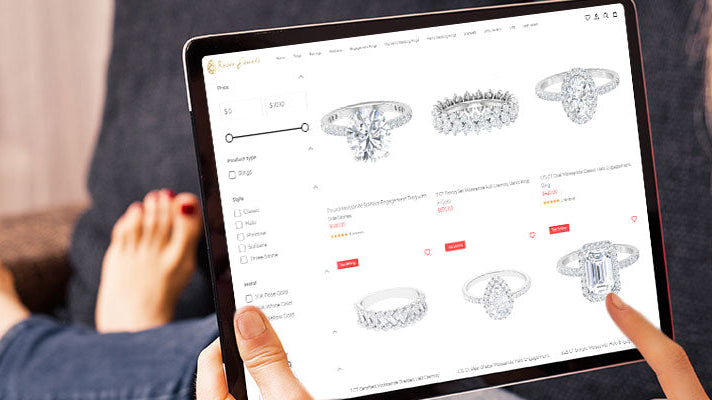 The Benefits of Buying a Moissanite Wedding Band Online