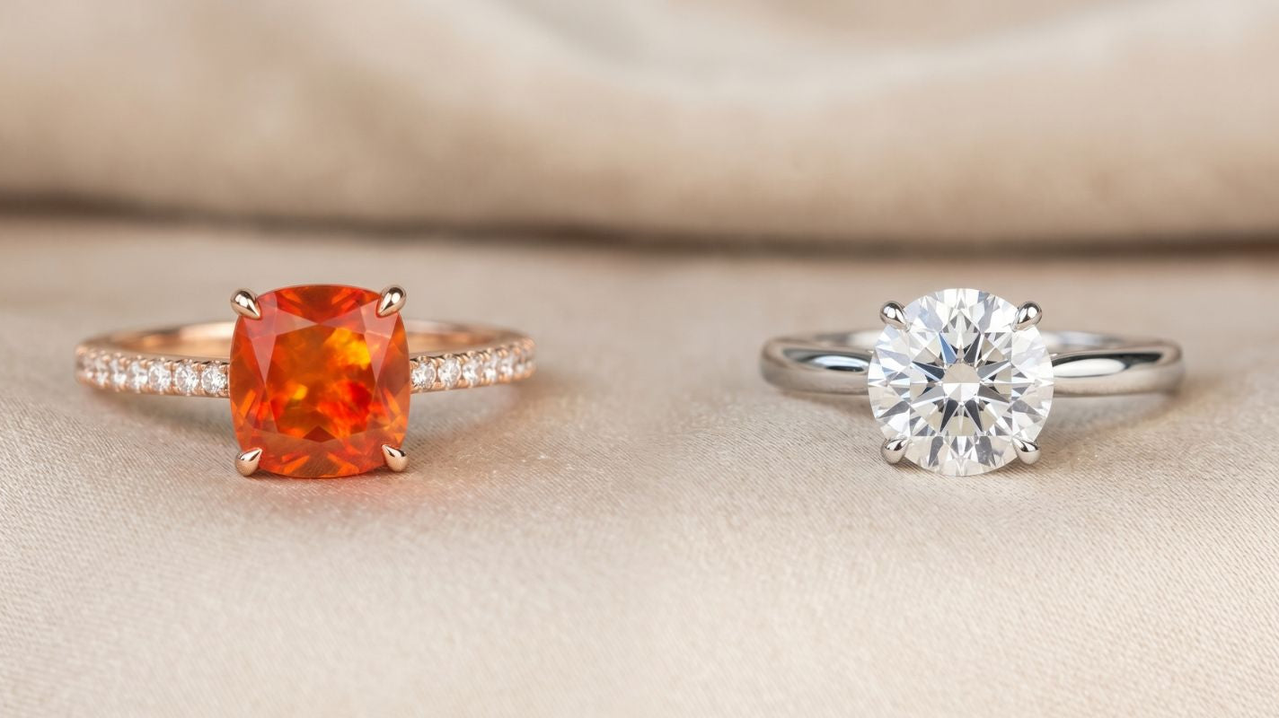 Fire Opal Engagement Ring vs Traditional Engagement Ring: Which One Fits Your Love Story?