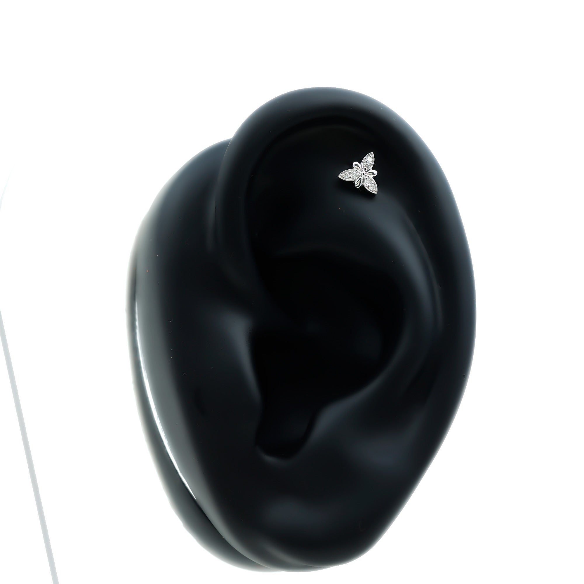 Simple Diamond Flower Nose Stud for Women Natural - ( HI-SI ) - Rosec Jewels