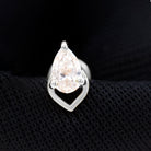 Pear Shape Moissanite Solitaire Cartilage Earring Moissanite - ( D-VS1 ) - Color and Clarity - Rosec Jewels