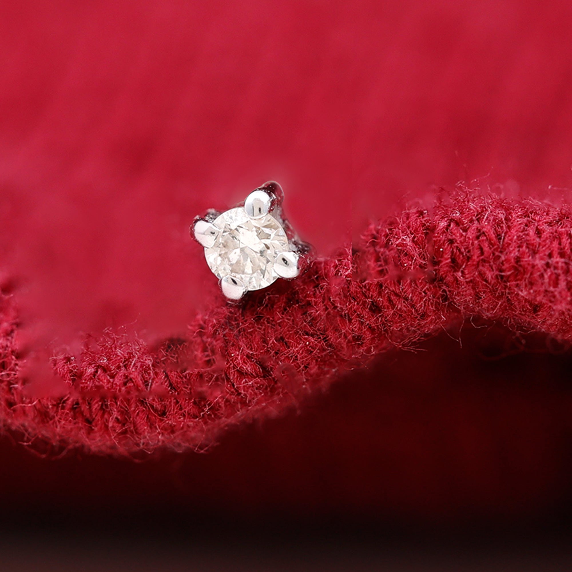 Natural Diamond Conch Piercing Earring Natural - ( HI-SI ) - Rosec Jewels