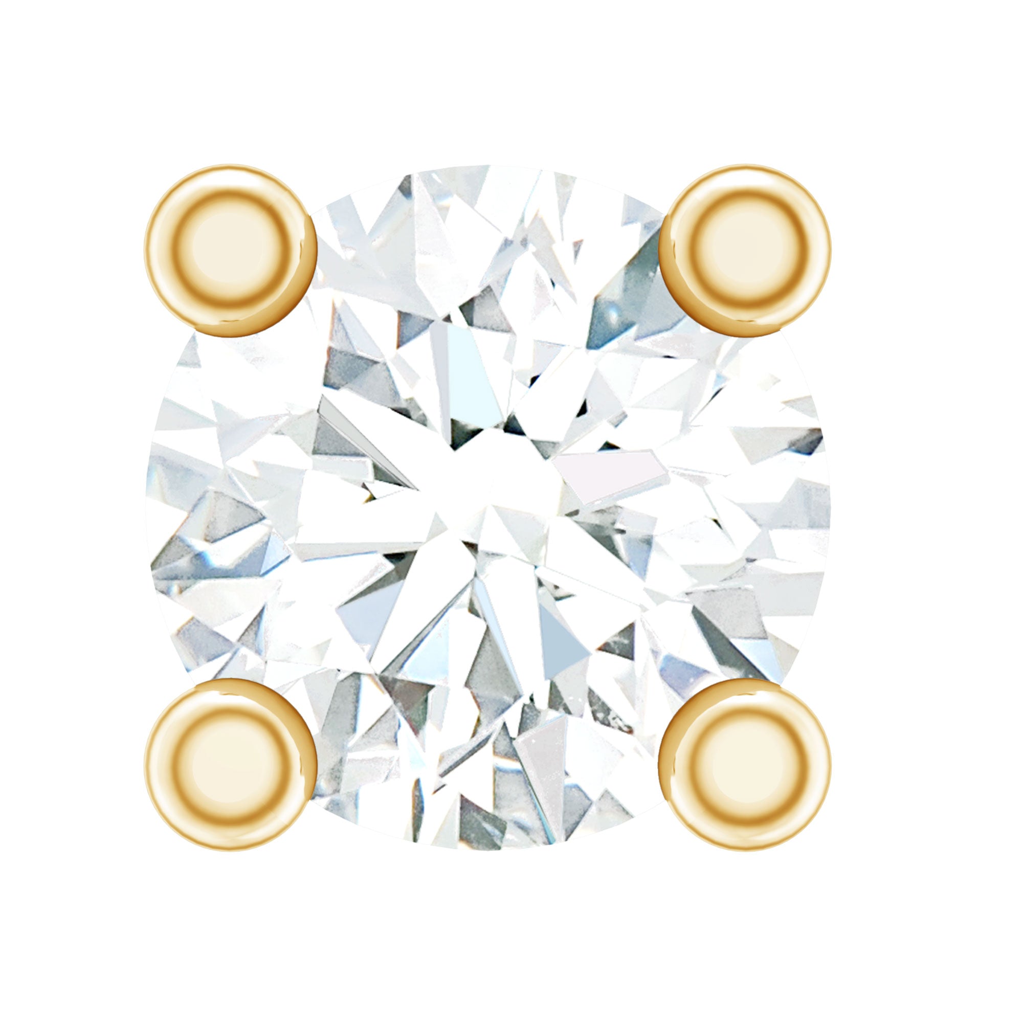 Natural Diamond Conch Piercing Earring Natural - ( HI-SI ) - Rosec Jewels