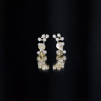 Rosec Jewels-Diamond Sagittarius Zodiac Earring for Helix Piercing