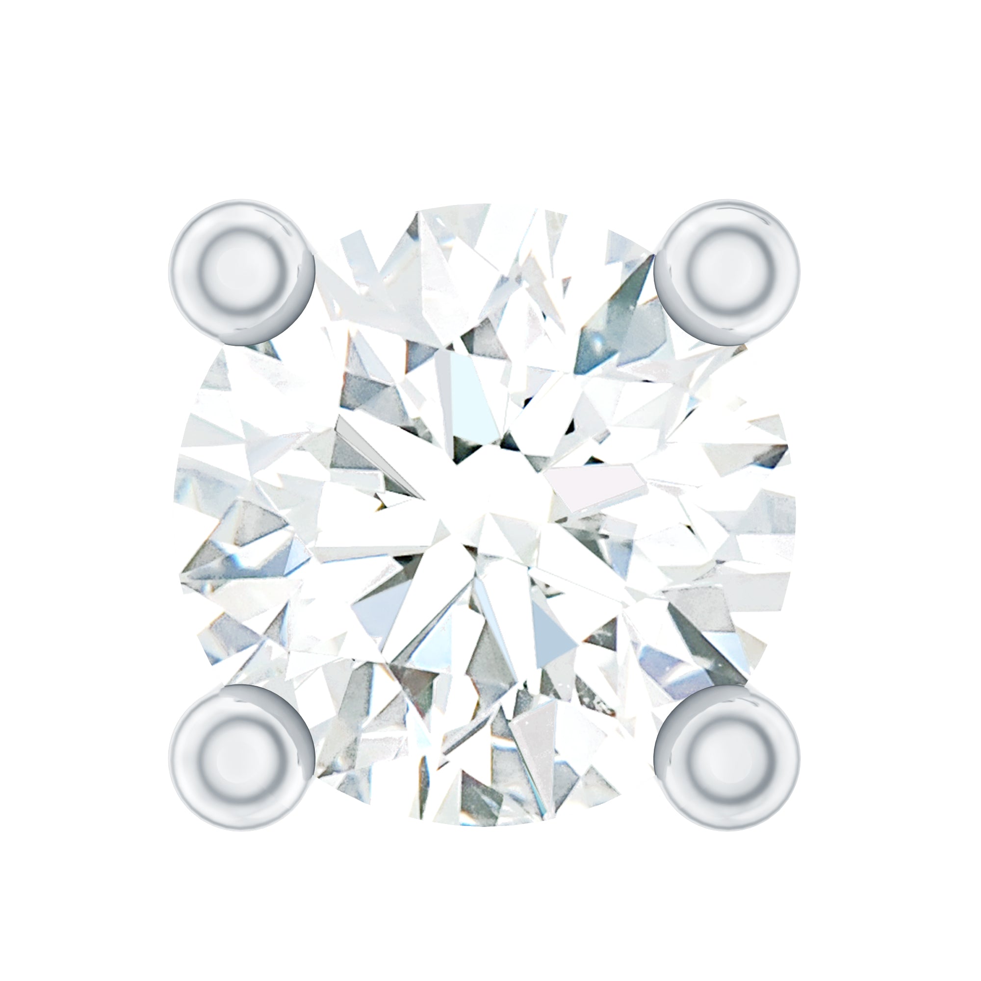 Dainty Moissanite Solitaire Conch Earring D-VS1 - Rosec Jewels