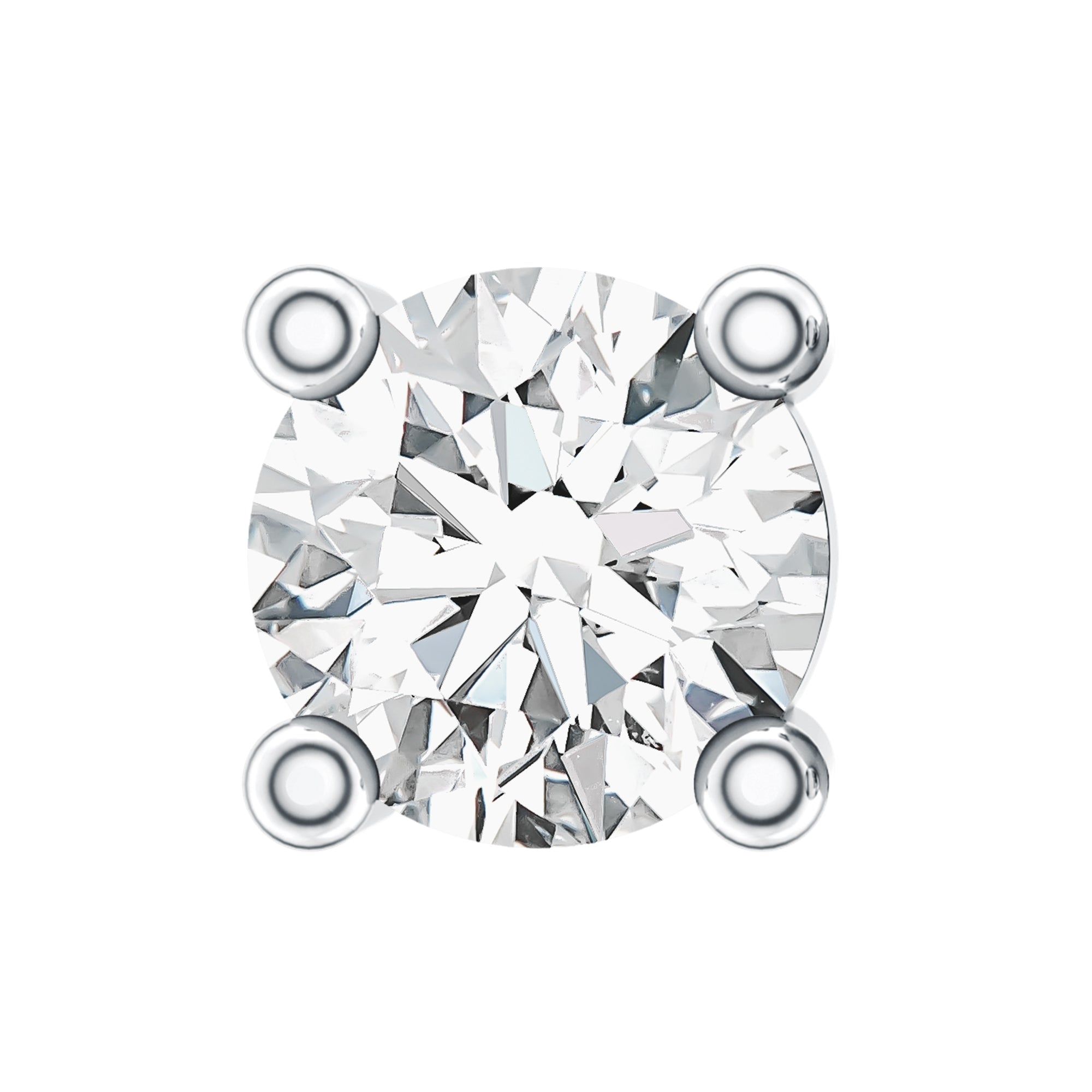 Minimalist Diamond Solitaire Tragus Earring Natural - ( HI-SI ) - Rosec Jewels