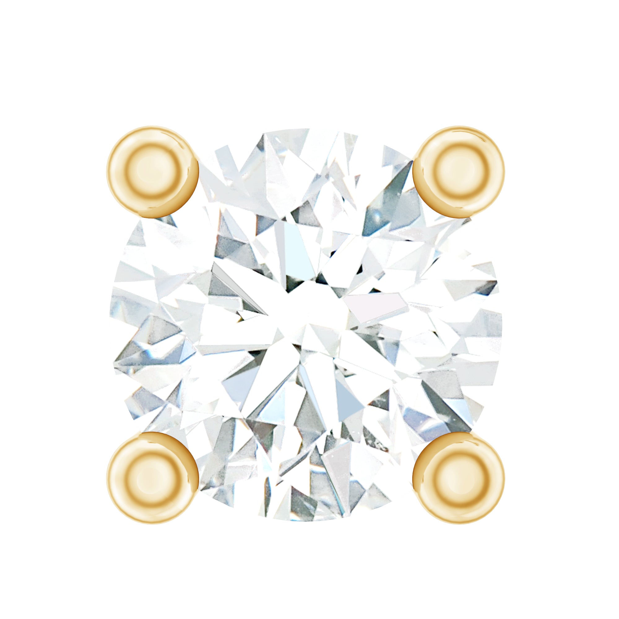 Minimalist Diamond Solitaire Tragus Earring Natural - ( HI-SI ) - Rosec Jewels