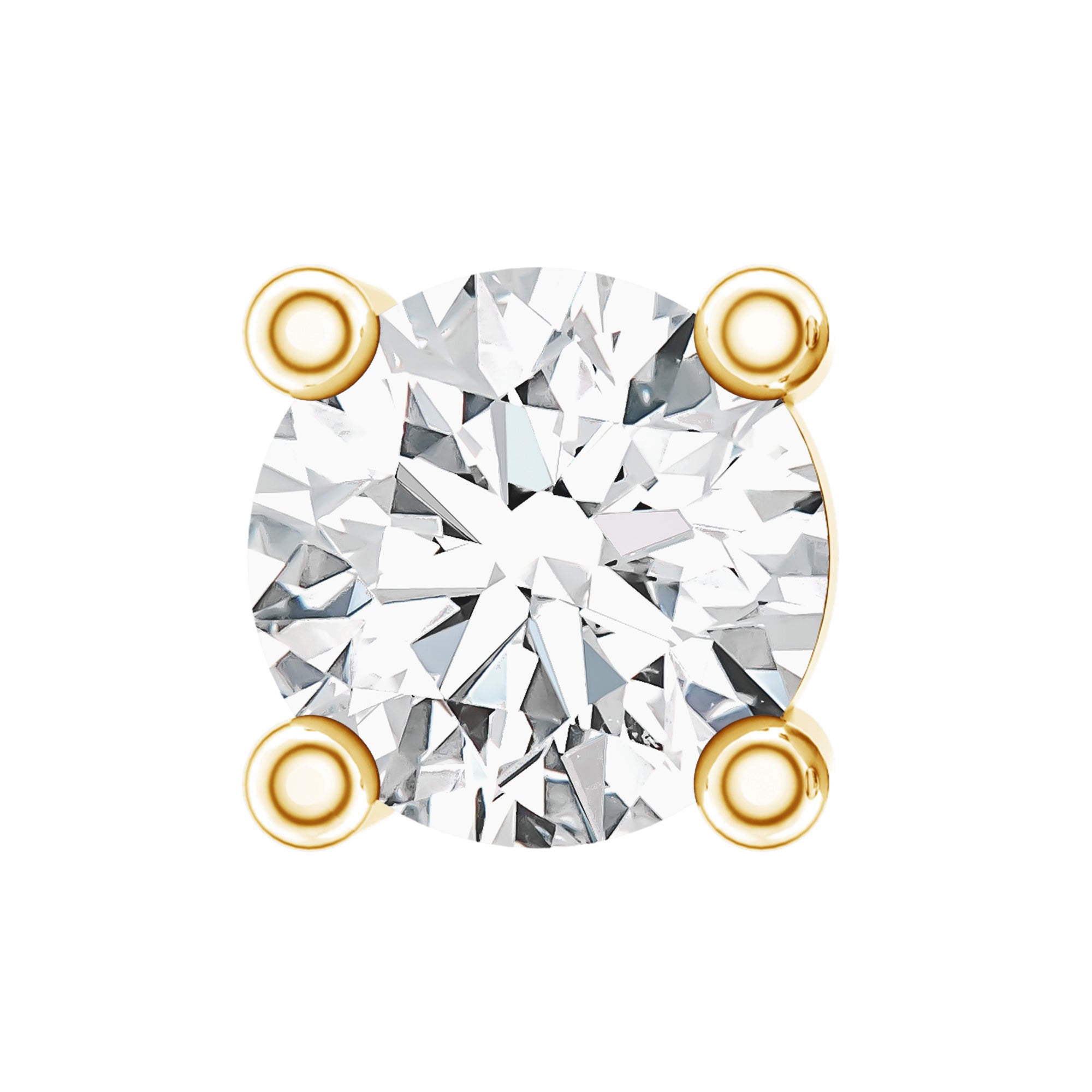 Minimalist Diamond Solitaire Tragus Earring Natural - ( HI-SI ) - Rosec Jewels