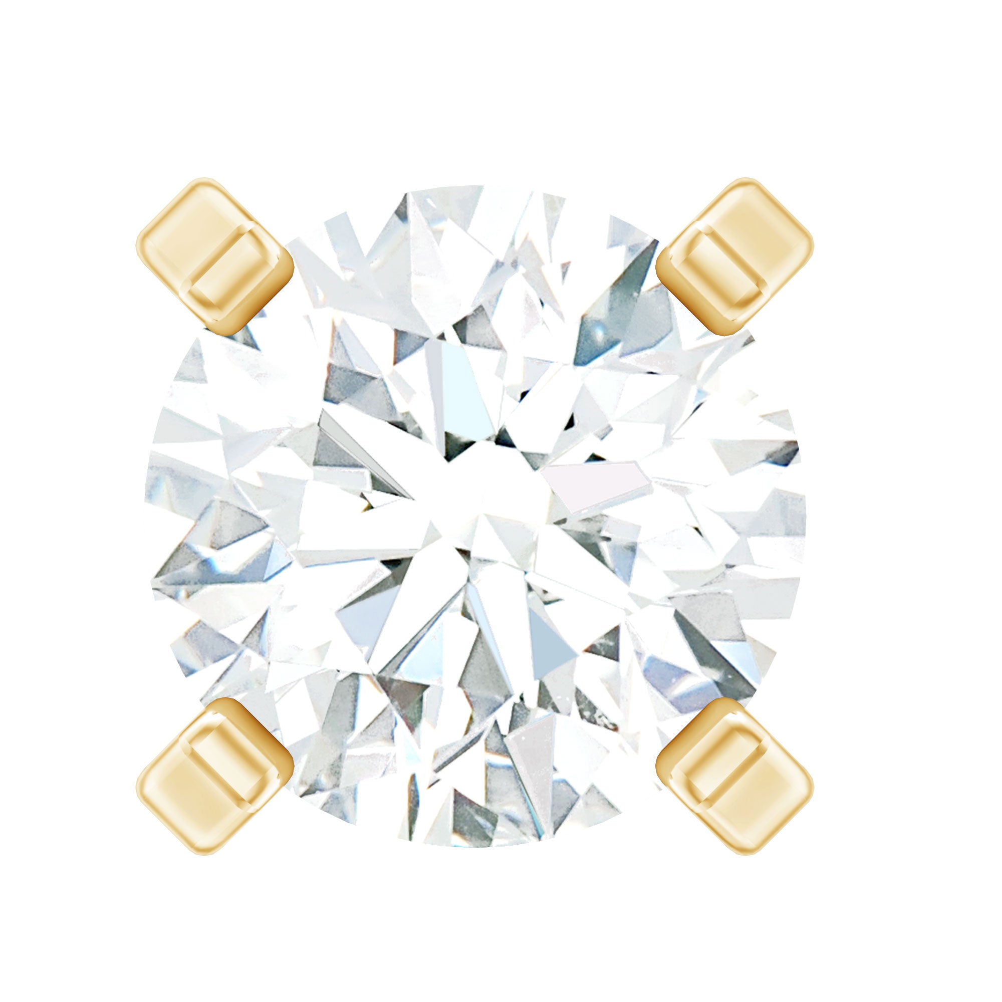 Minimalist Peg Head Set Diamond Nose Pin Stud Lab - ( EF-VS ) - Rosec Jewels