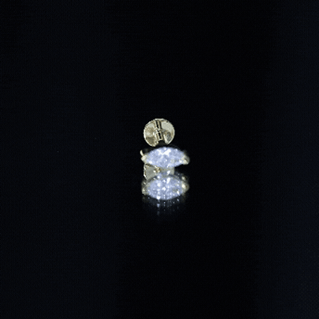Marquise Diamond Solitaire Earring for Helix Piercing Lab - ( EF-VS ) - Rosec Jewels