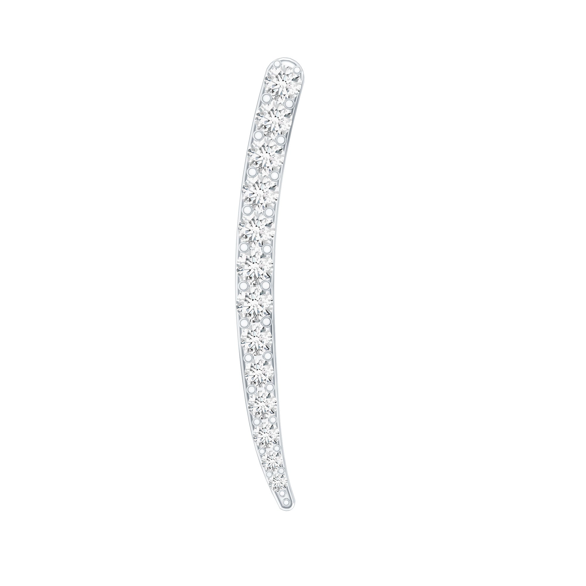Graduated Style Diamond Climber Helix Earring