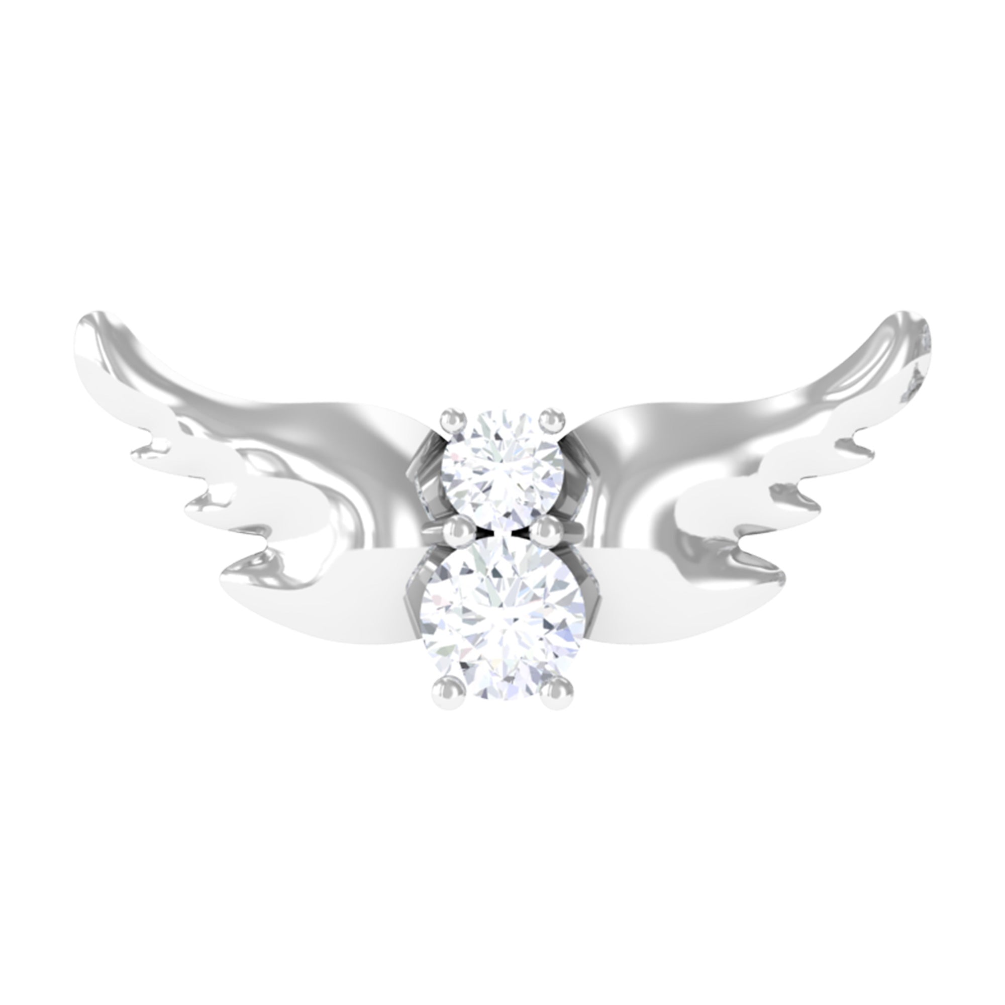 Animal Inspired Diamond Bird Earring for Helix Piercing Lab - ( EF-VS ) - Rosec Jewels
