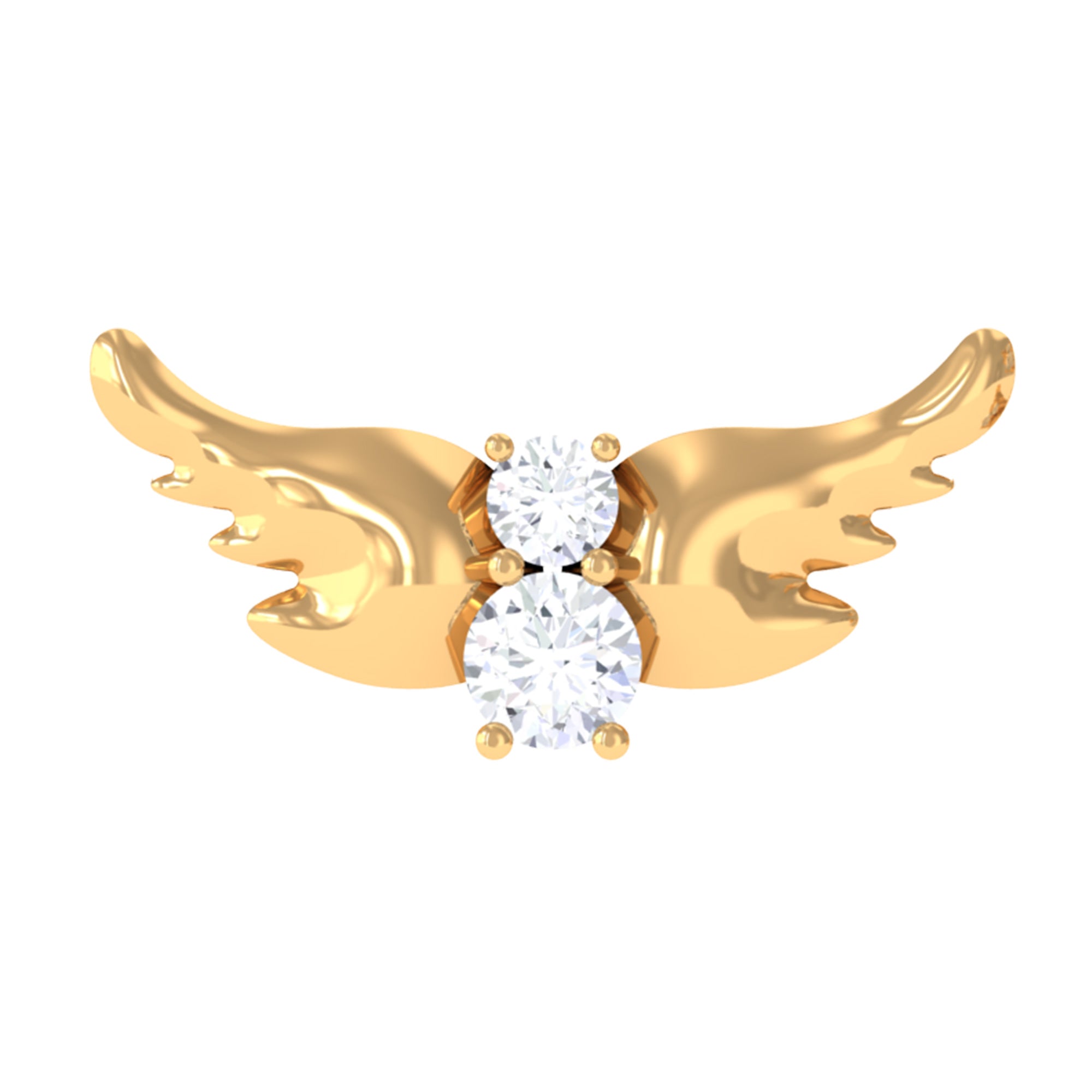 Animal Inspired Diamond Bird Earring for Helix Piercing Lab - ( EF-VS ) - Rosec Jewels