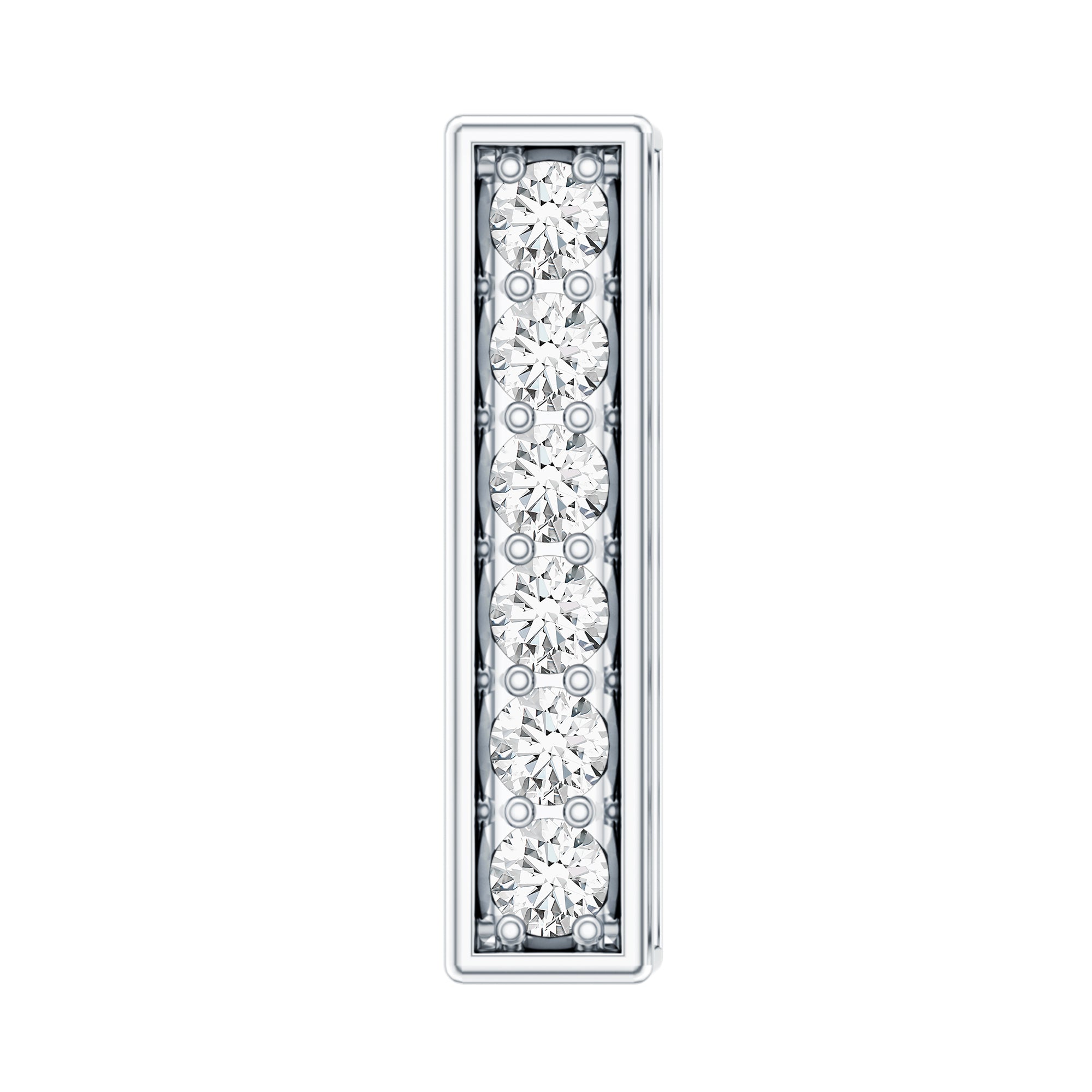 Diamond Bar Earring for Tragus Piercing Lab - ( EF-VS ) - Rosec Jewels