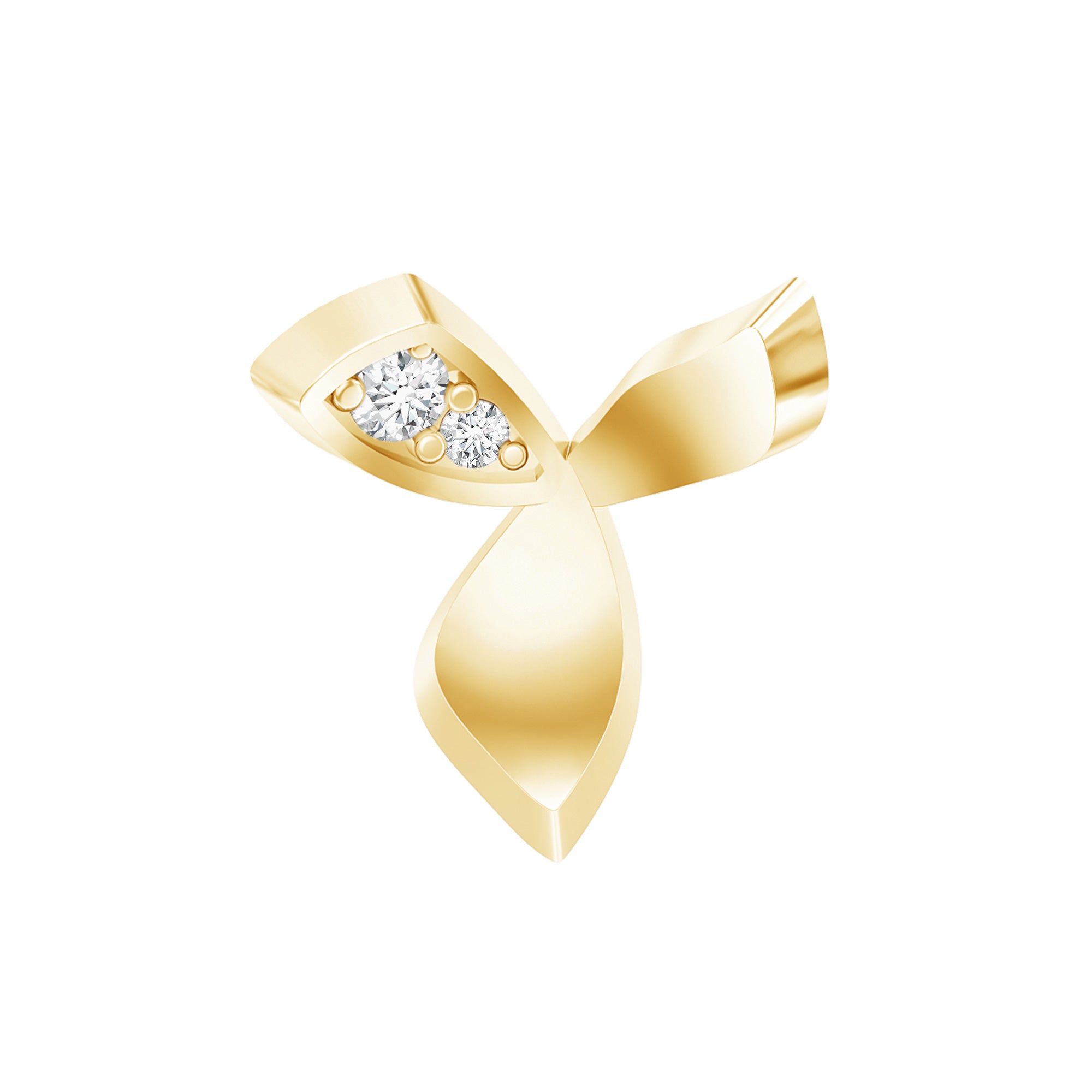 Unique Diamond Floral Earring for Tragus Piercing Lab - ( EF-VS ) - Rosec Jewels