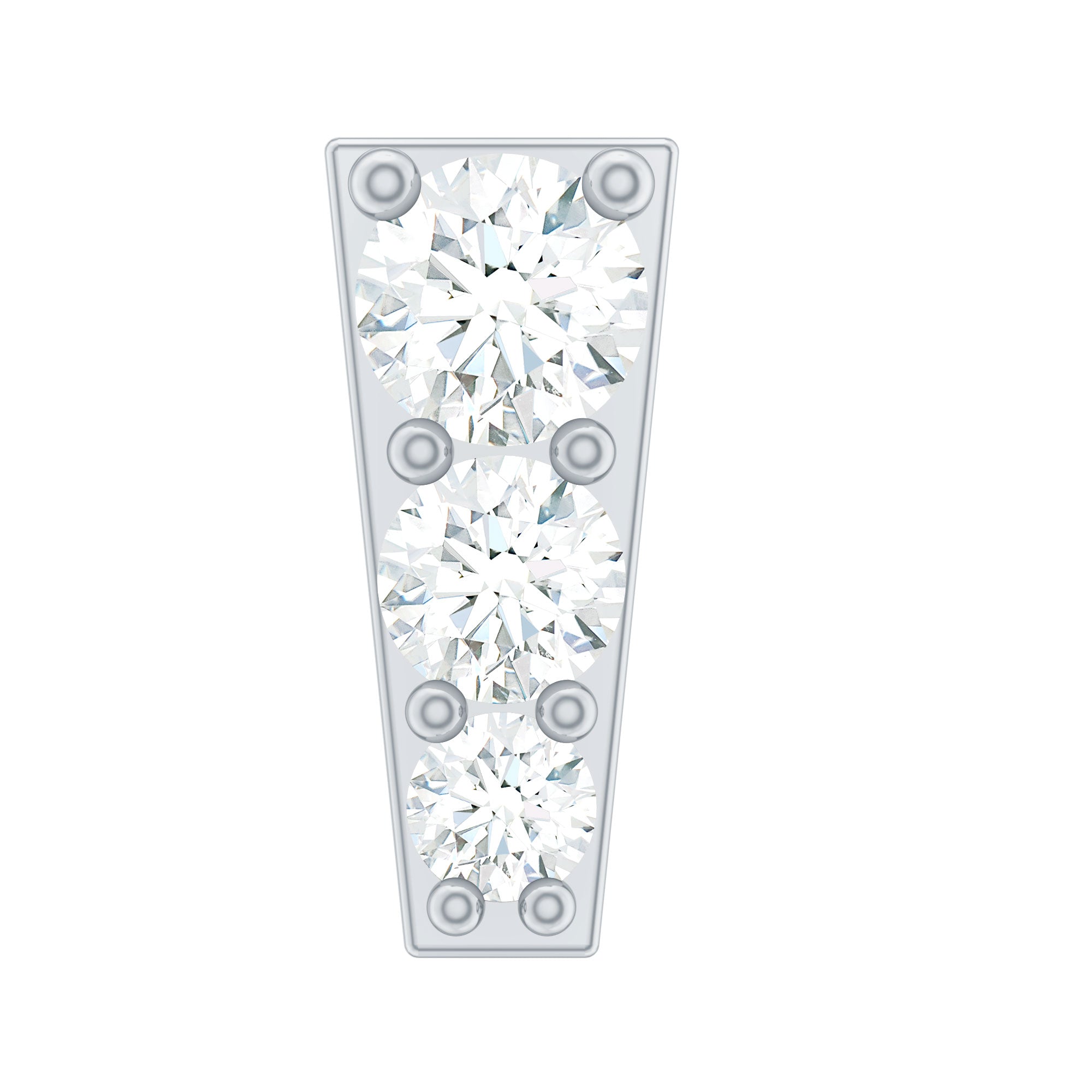 Minimal Diamond Unique Earring for Tragus Piercing Natural - ( HI-SI ) - Rosec Jewels