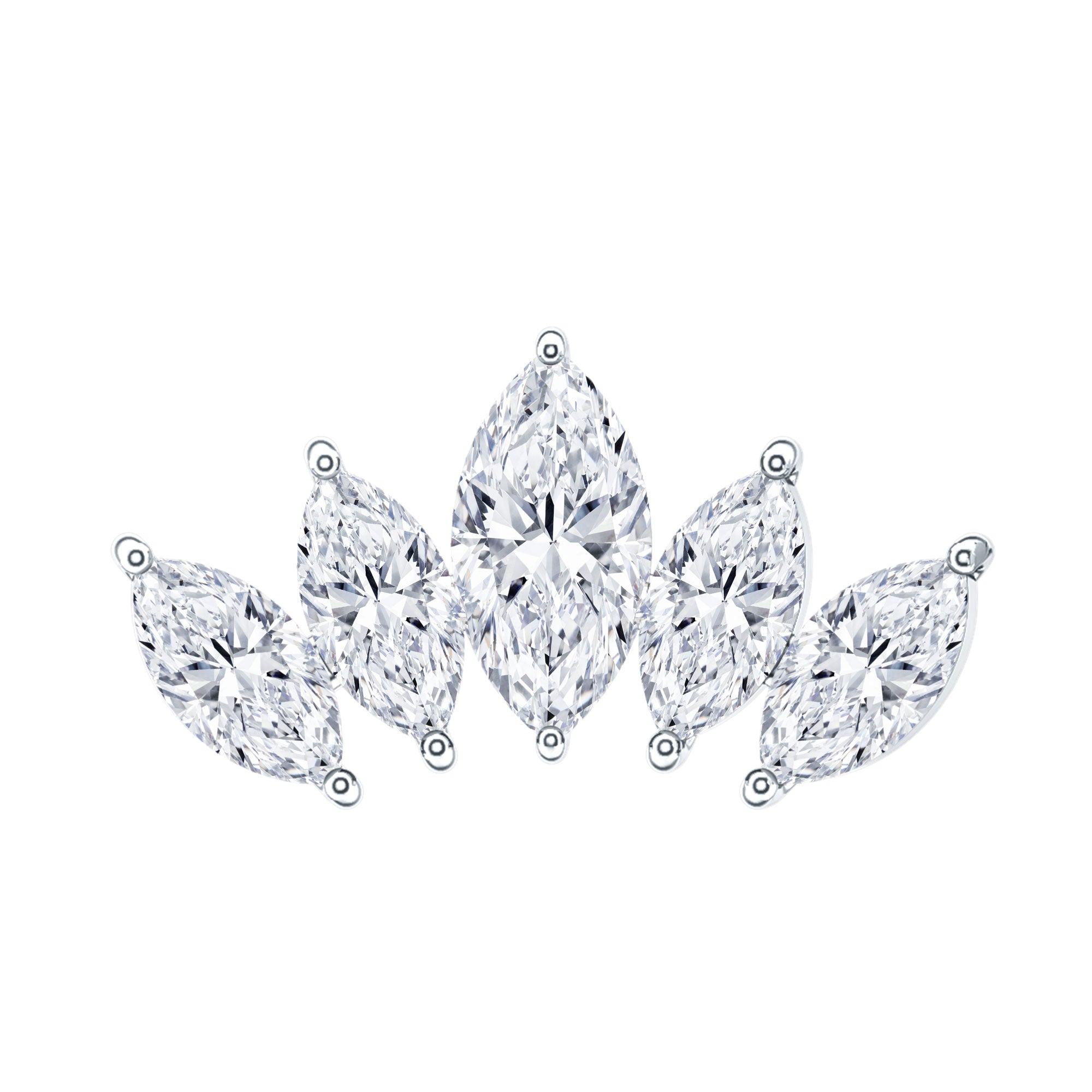 Certified Marquise Cut Diamond Helix Earring for Women Natural - ( HI-SI ) - Rosec Jewels