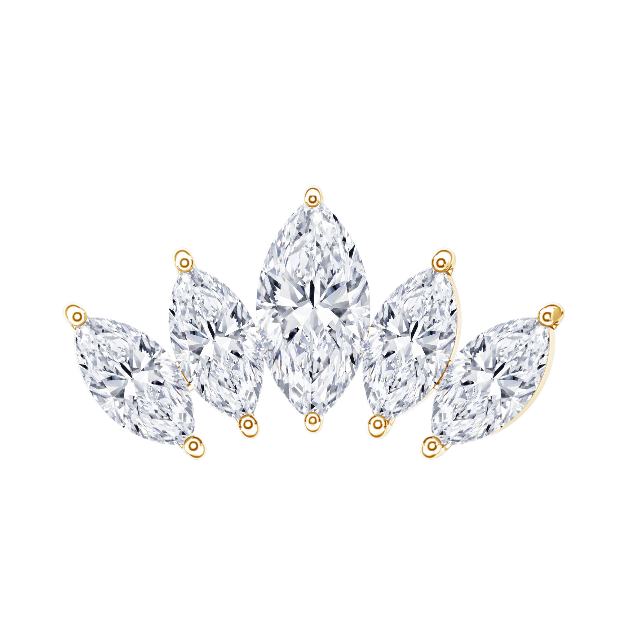 Certified Marquise Cut Diamond Helix Earring for Women Natural - ( HI-SI ) - Rosec Jewels