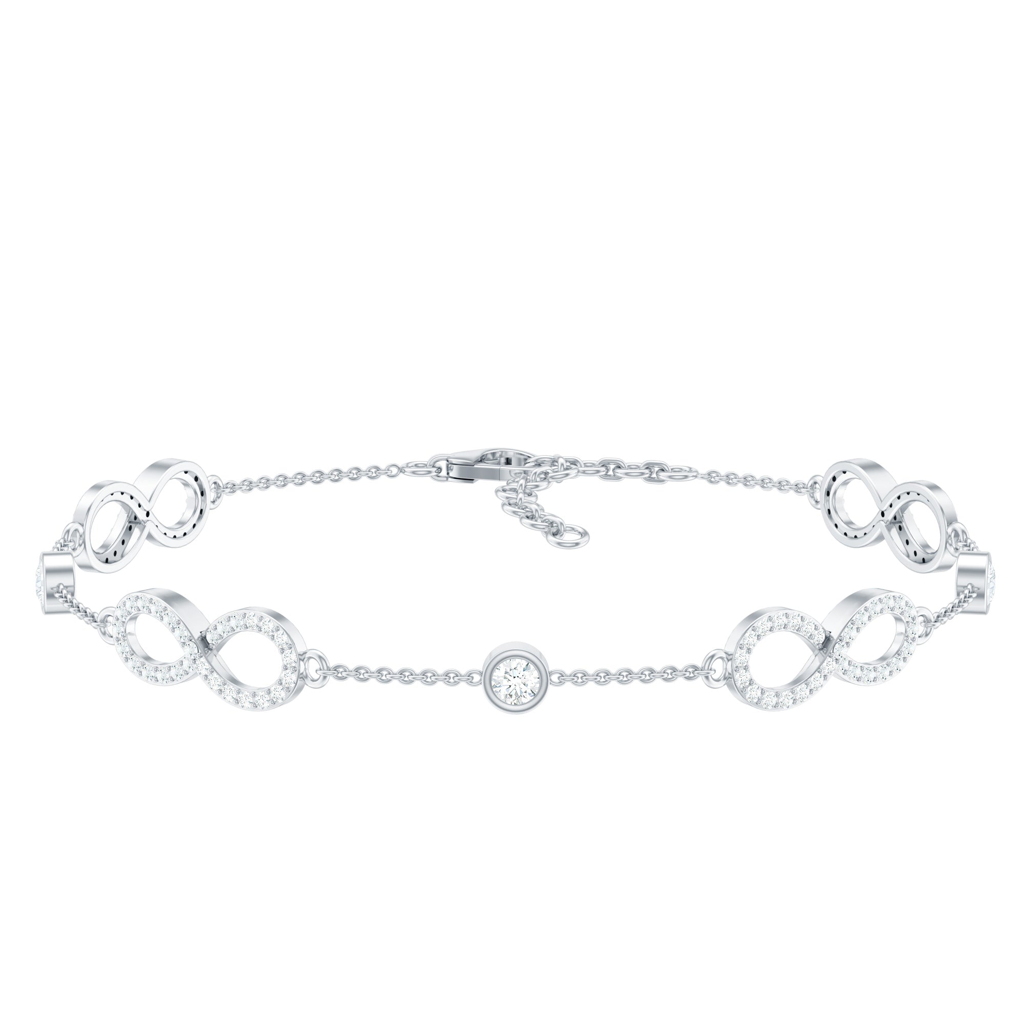 Lab Grown Diamond Infinity Bracelet for Women