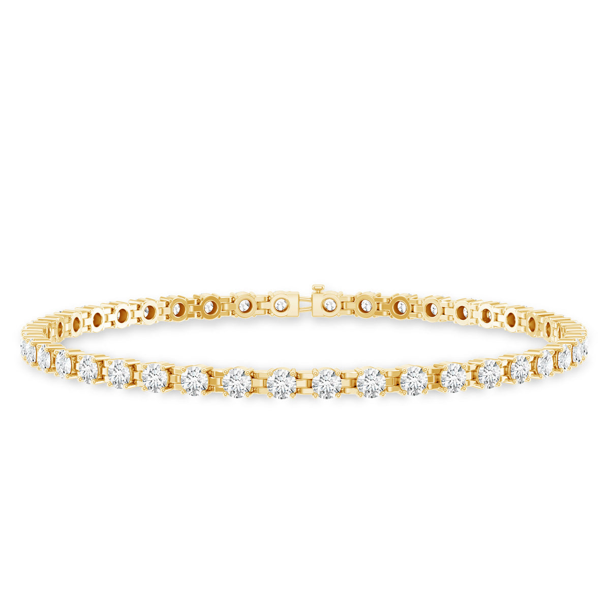Round Cut Certified Lab Grown Diamond Tennis Bracelet for Women Lab - ( EF-VS ) - Rosec Jewels