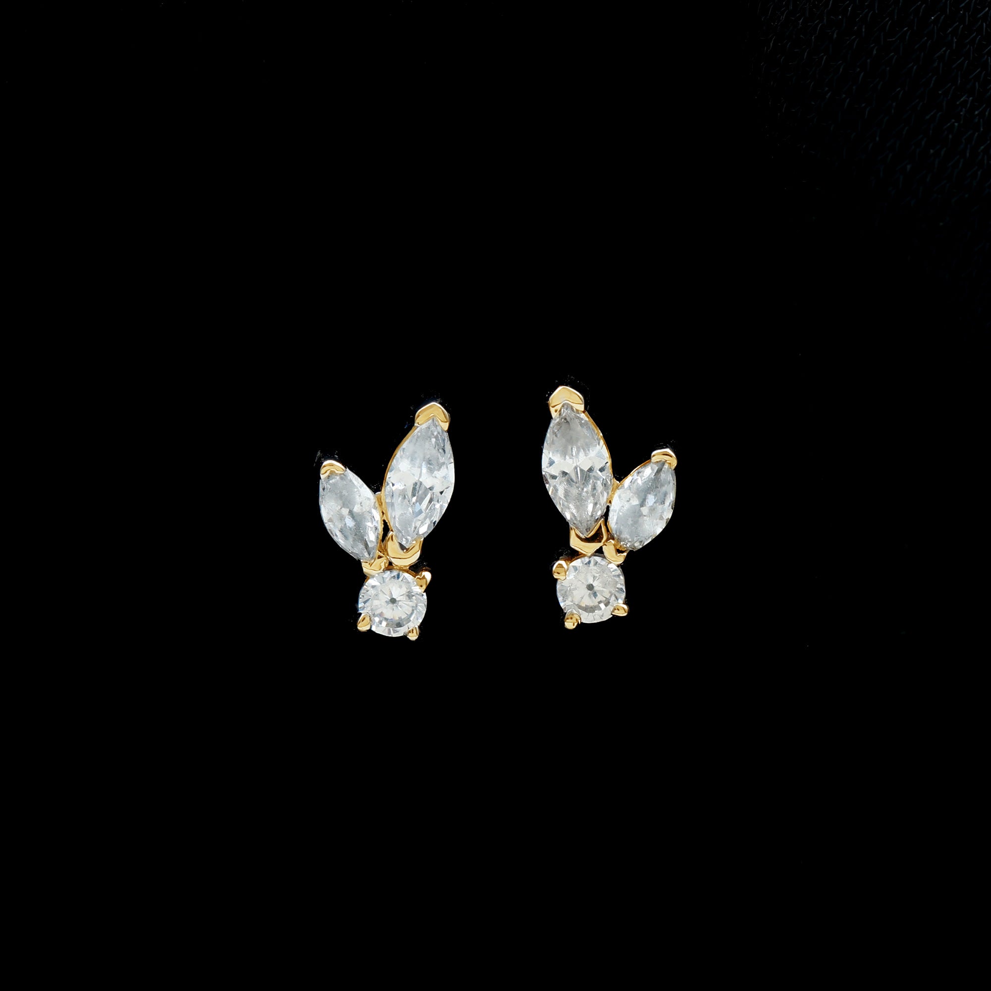 Certified Lab Grown Diamond Everyday Earrings With Screw Back Lab - ( EF-VS ) - Rosec Jewels