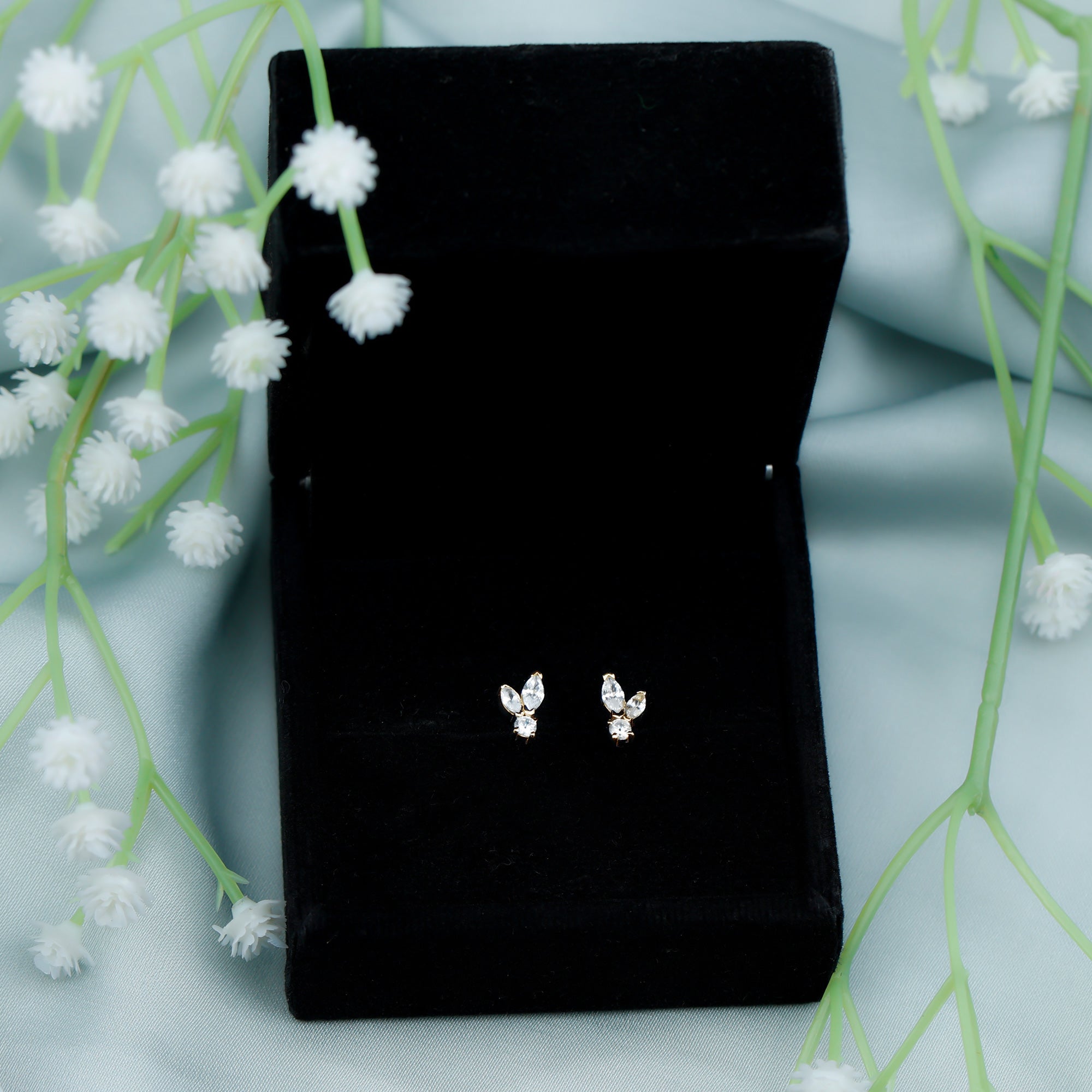 Certified Lab Grown Diamond Everyday Earrings With Screw Back Lab - ( EF-VS ) - Rosec Jewels