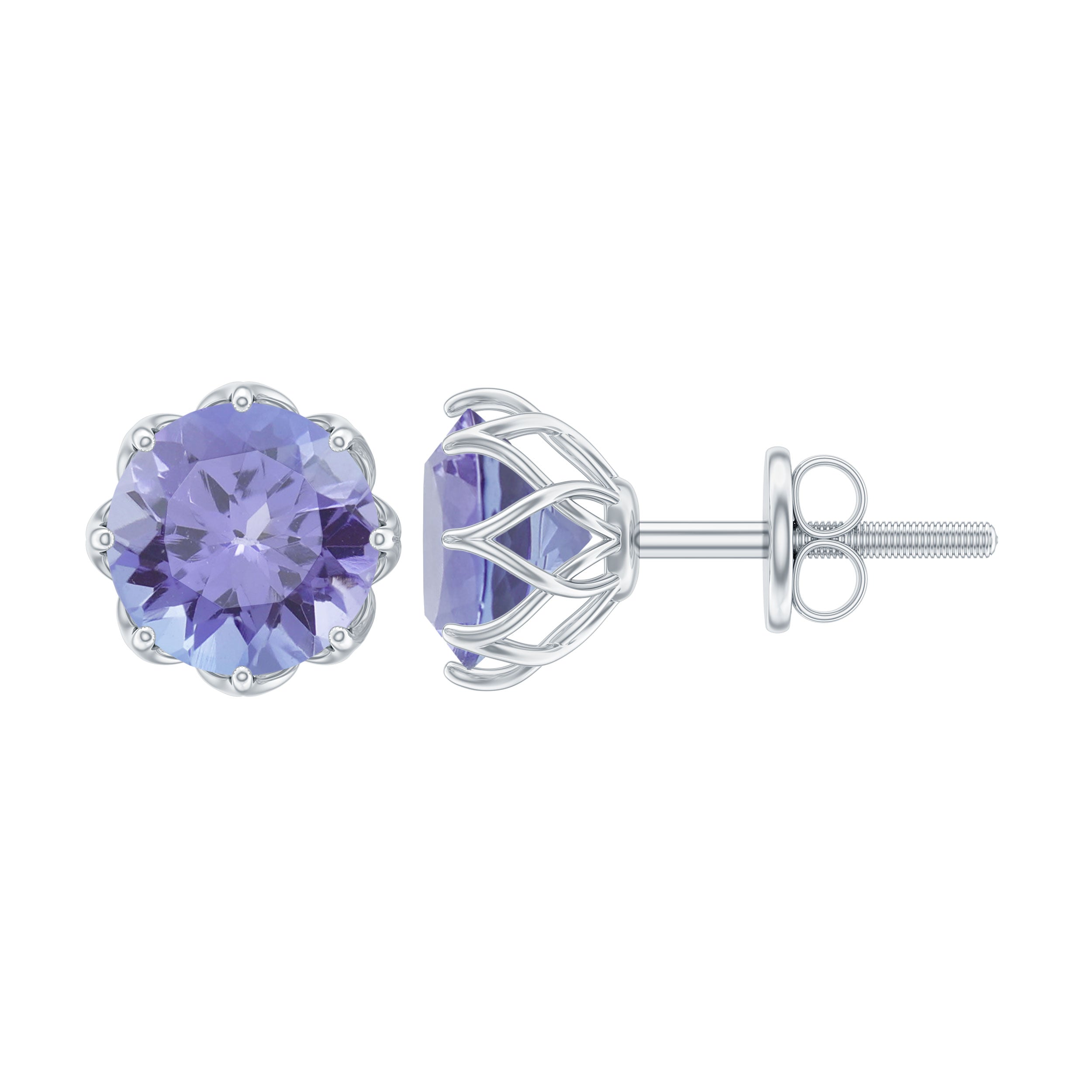 1 Carat Tanzanite Studs