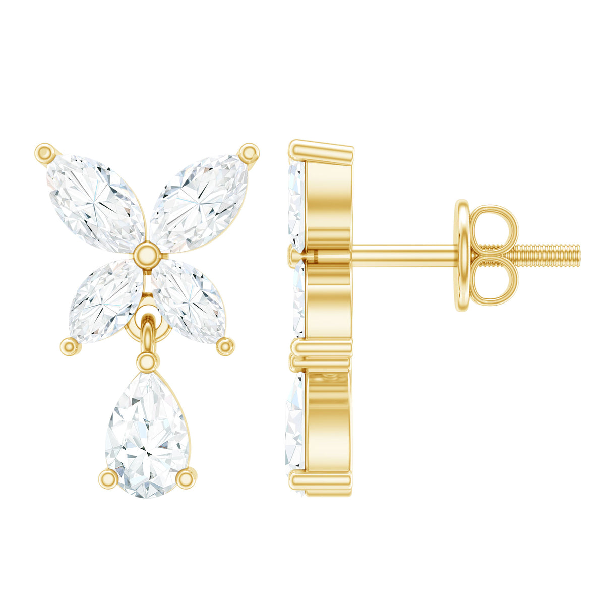 marquise-and-pear-cut-moissanite-flower-drop-earrings-rosec-jewels