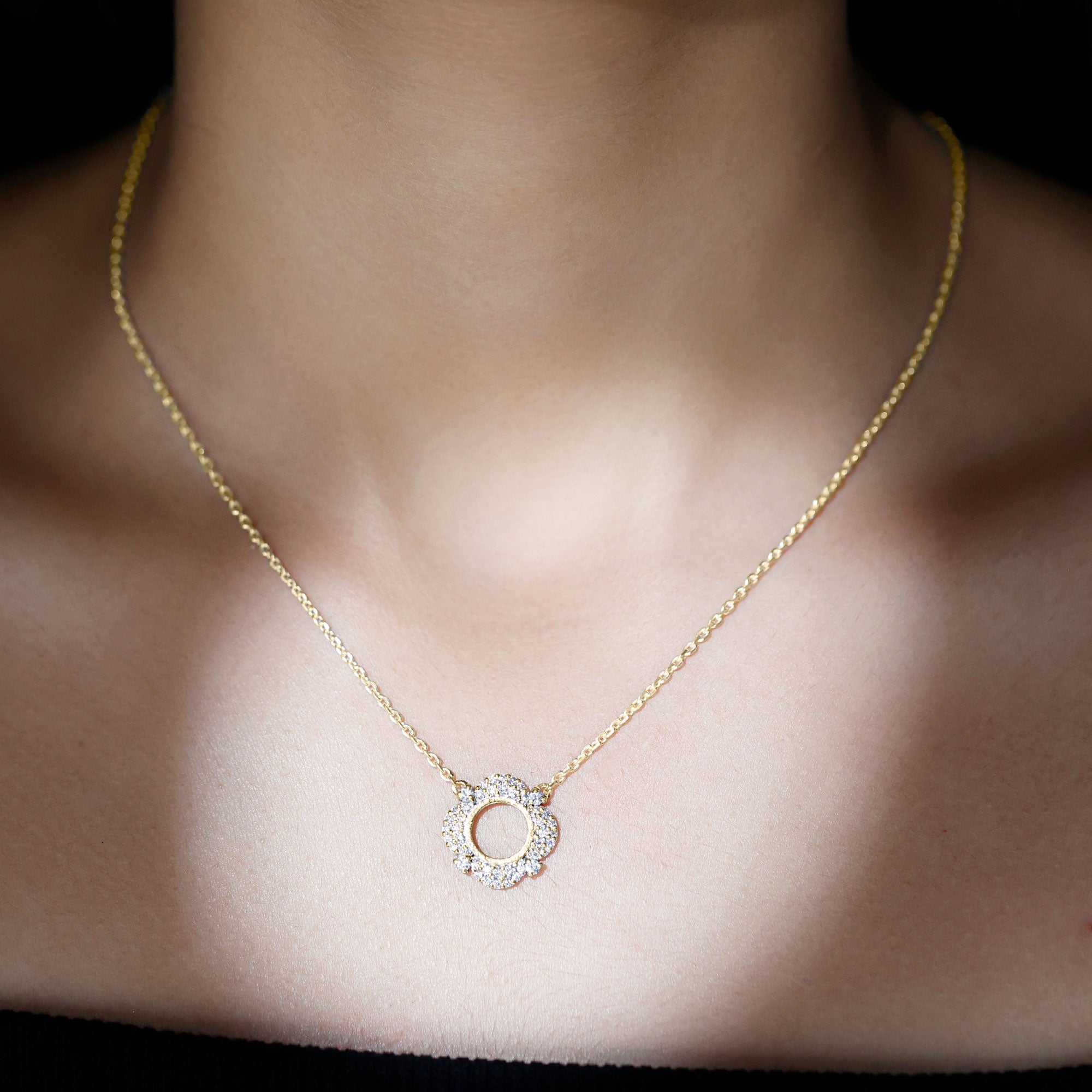 Certified Lab Grown Diamond Nature Inspired Necklace Lab - ( EF-VS ) - Rosec Jewels