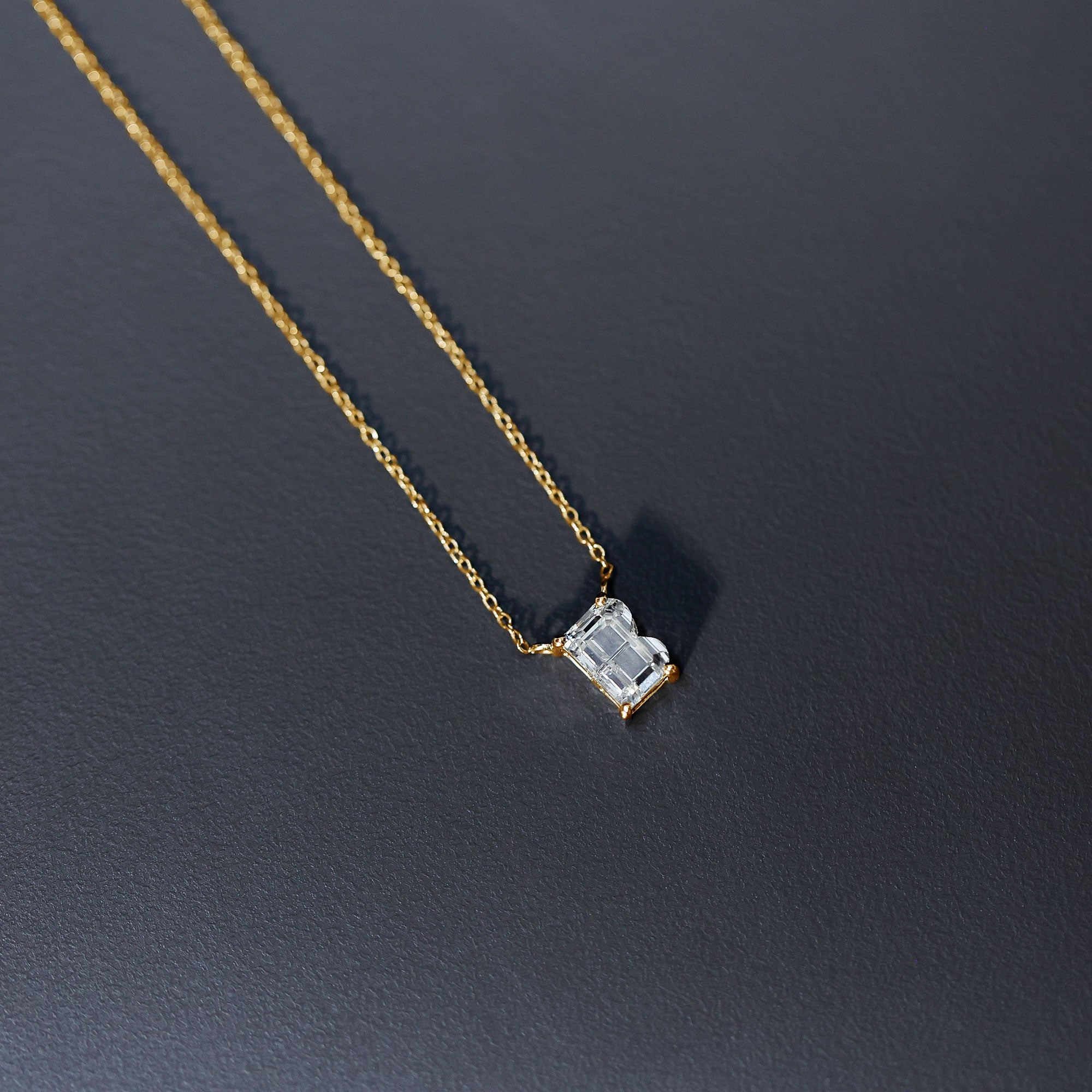 2 Carat Initial B Necklace with Certified Lab Grown Diamond Lab - ( EF-VS ) - Rosec Jewels