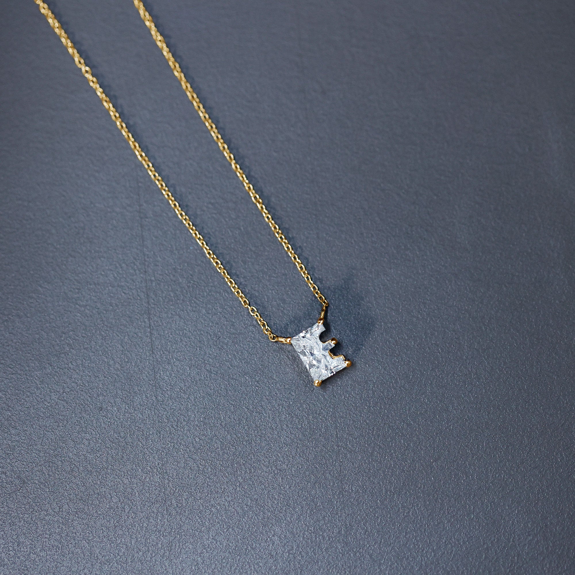 2 Carat Lab Grown Diamond Letter E Necklace for Her Lab - ( EF-VS ) - Rosec Jewels