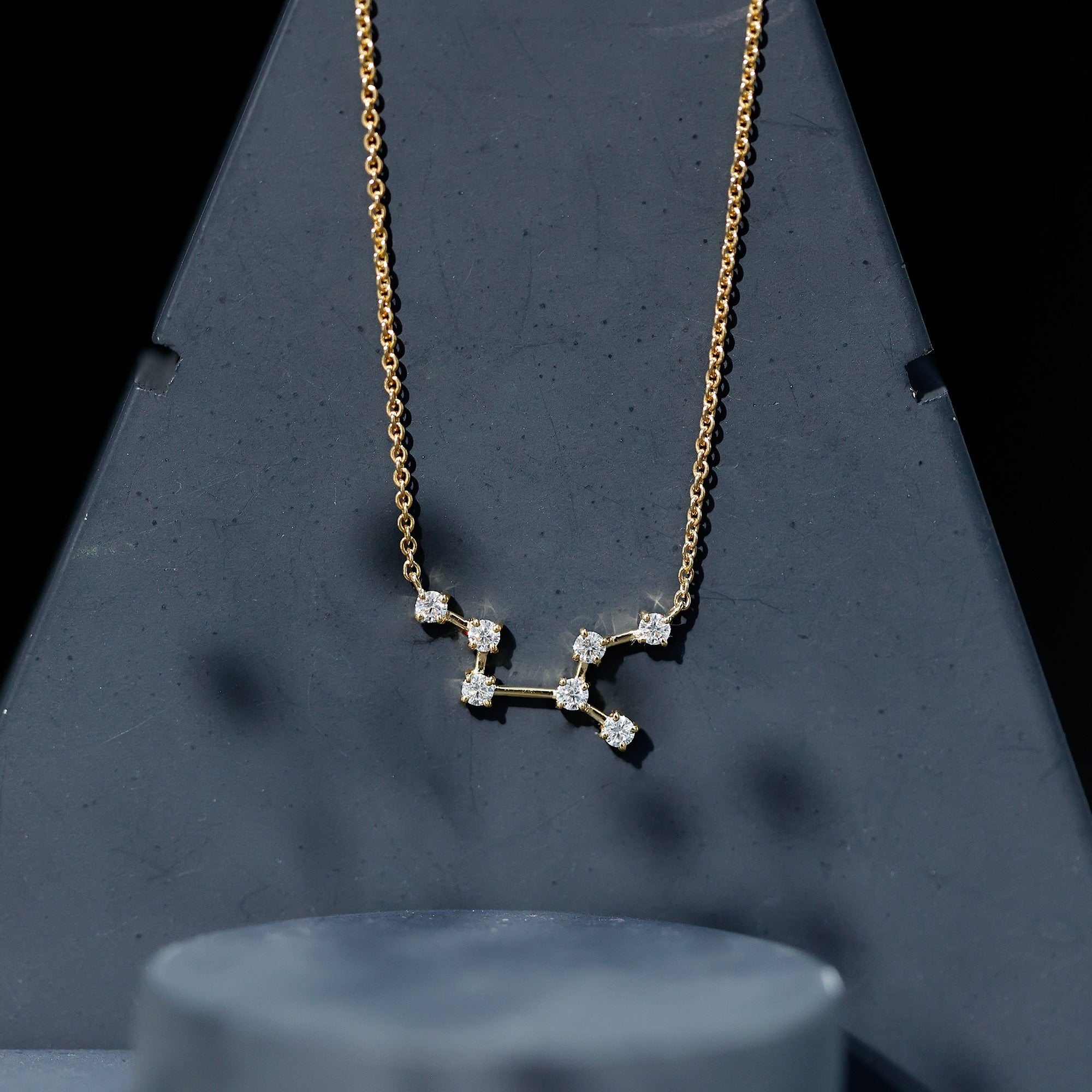 Moissanite Virgo Zodiac Constellation Necklace D-VS1 - Rosec Jewels