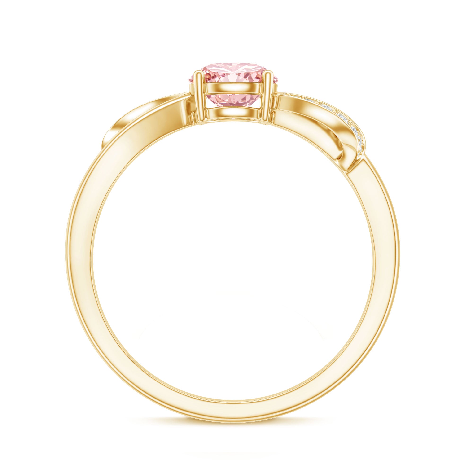 IGI Certified Lab Grown Pink Diamond Classic Engagement Ring Fancy Pink - VS1 - Rosec Jewels