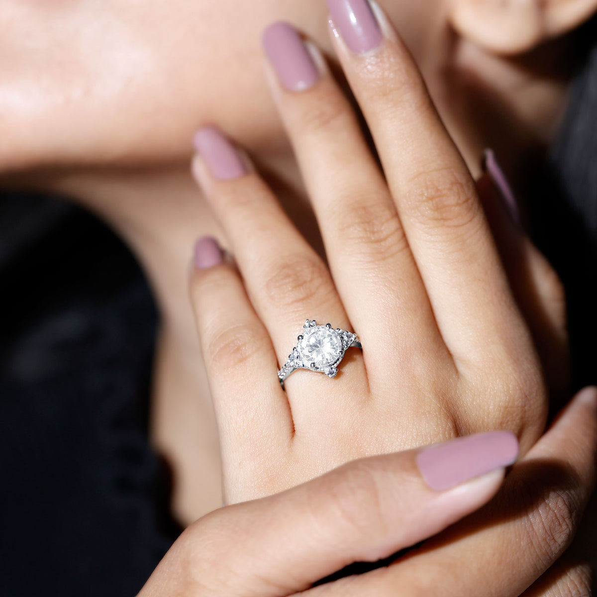 2 Carat Lab Grown Diamond Vintage Inspired Engagement Ring with IGI Certificate Lab - ( E-VS1 ) - Rosec Jewels