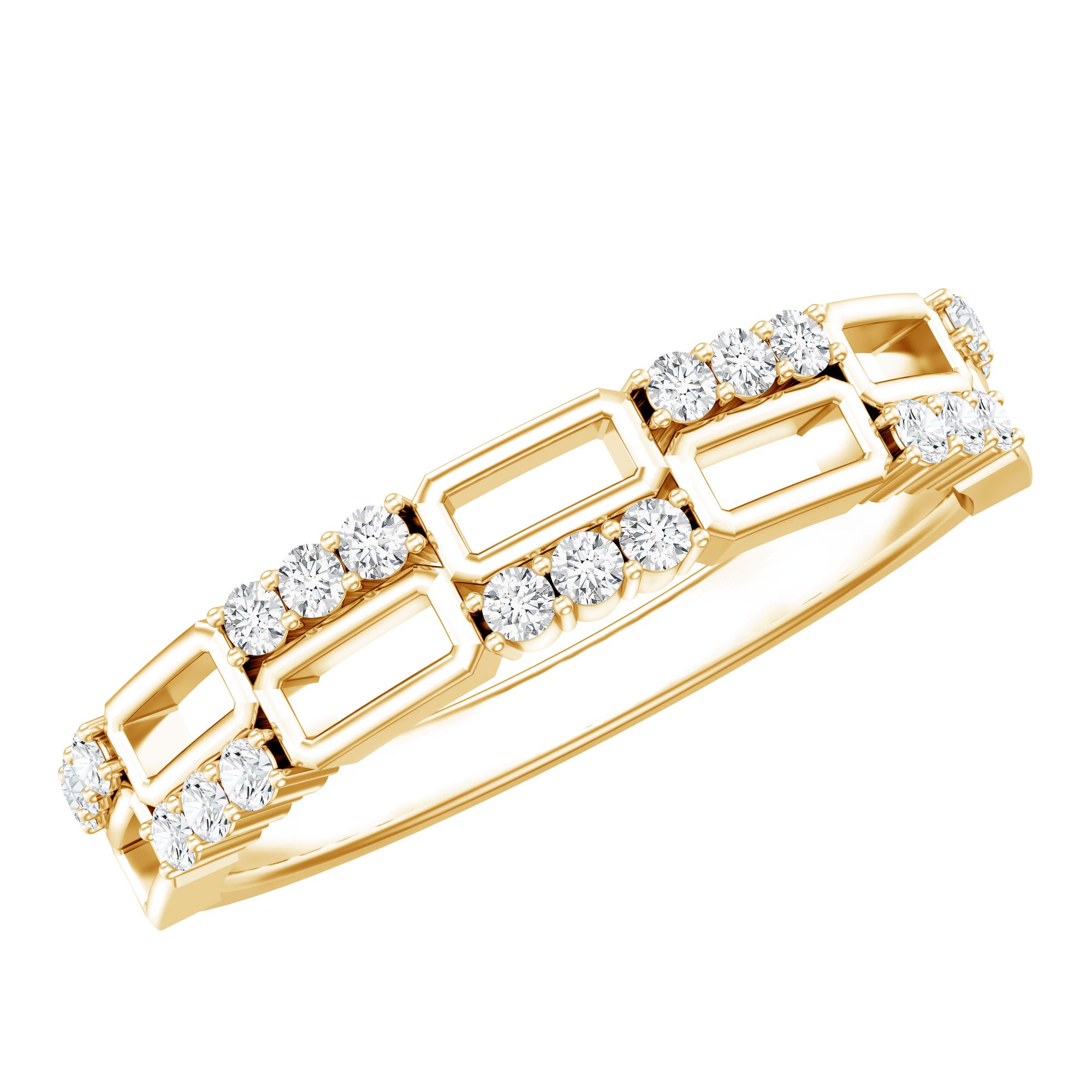 Certified Lab Grown Diamond Wedding Anniversary Ring For Women Lab - ( EF-VS ) - Rosec Jewels
