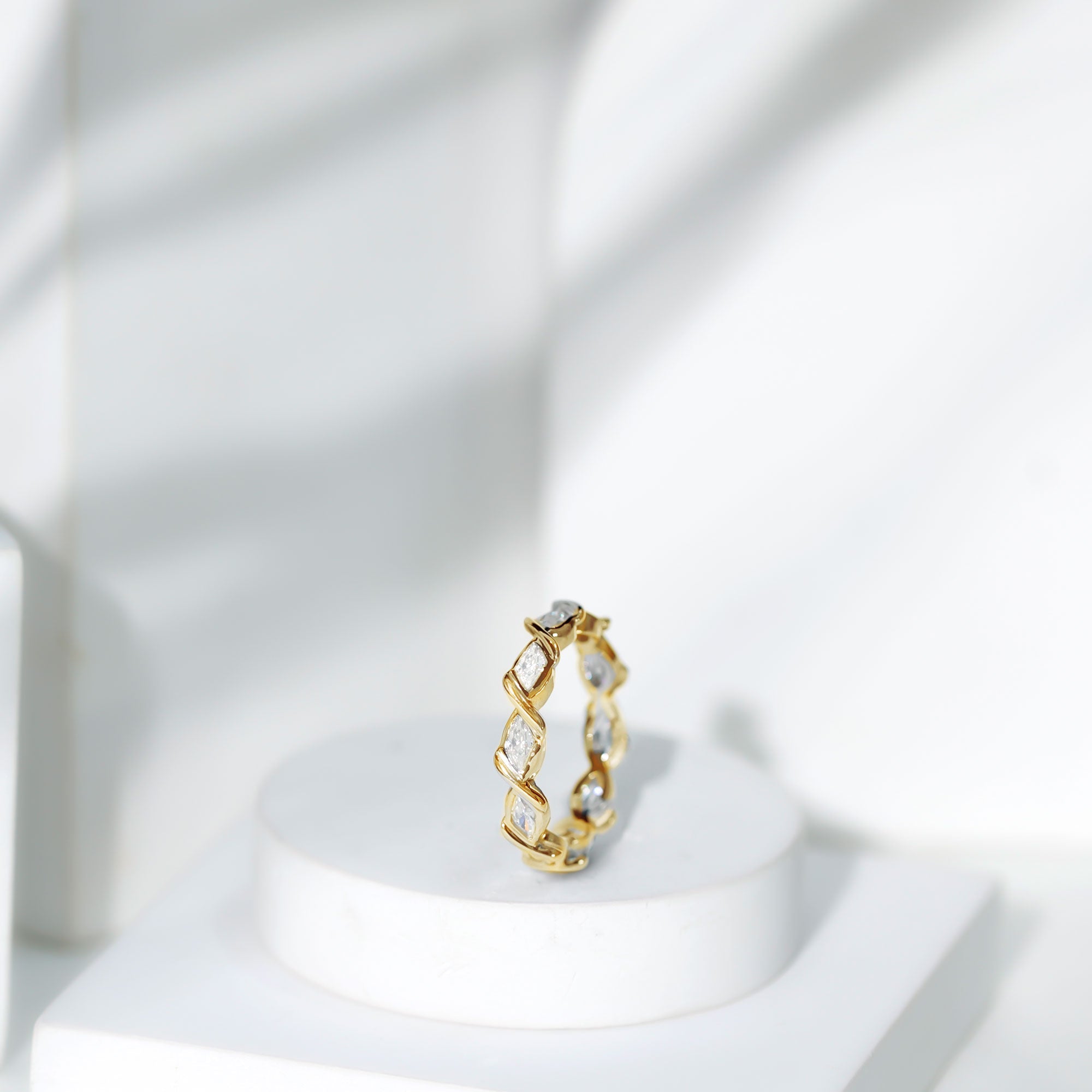 Certified Lab Grown Diamond Wedding Anniversary Ring Lab - ( EF-VS ) - Rosec Jewels