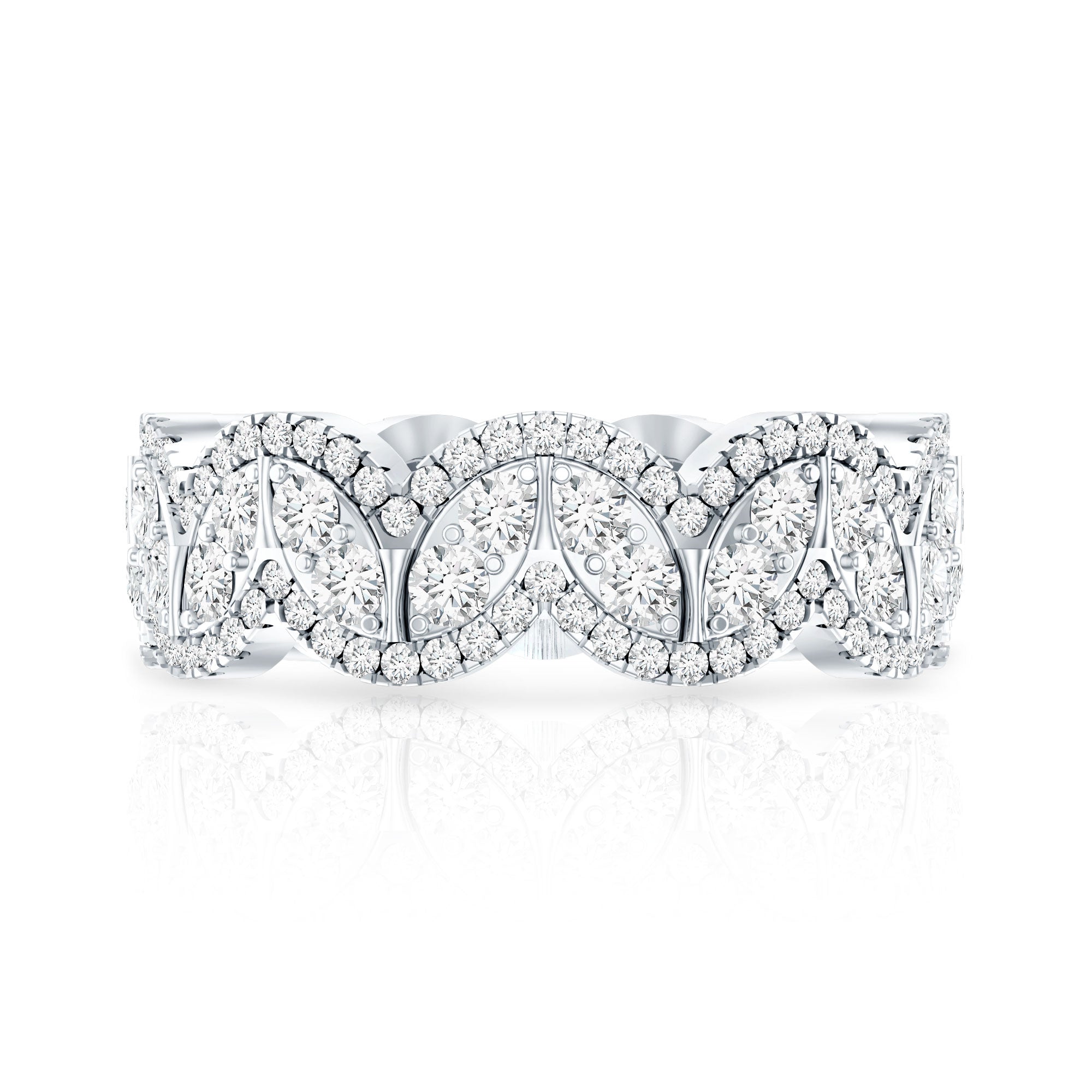 Certified Lab Diamond Vintage Inspired Wedding Ring Lab - ( EF-VS ) - Rosec Jewels