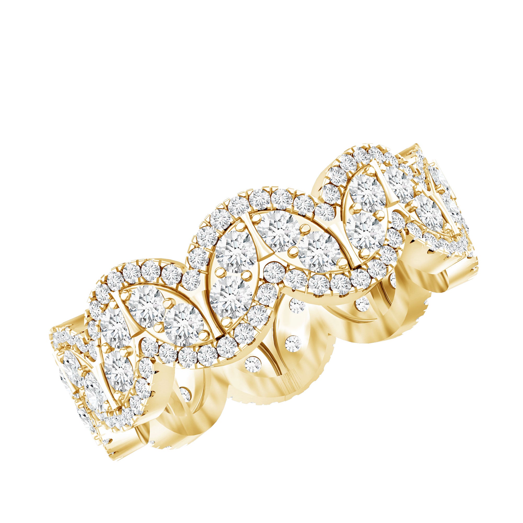 Certified Lab Diamond Vintage Inspired Wedding Ring Lab - ( EF-VS ) - Rosec Jewels