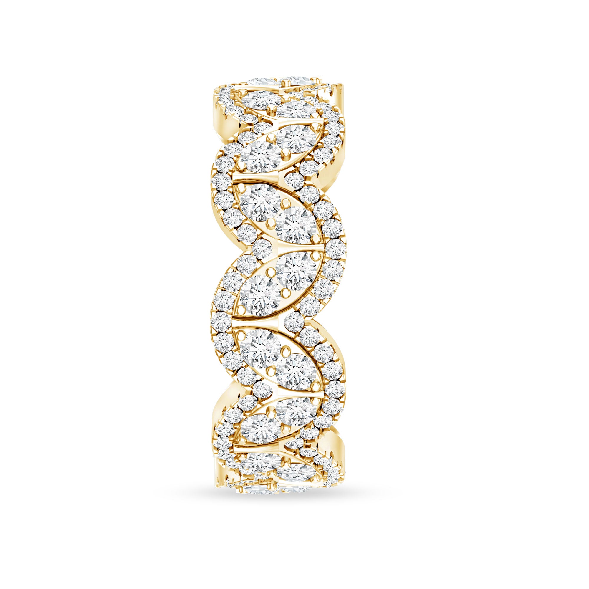 Certified Lab Diamond Vintage Inspired Wedding Ring Lab - ( EF-VS ) - Rosec Jewels