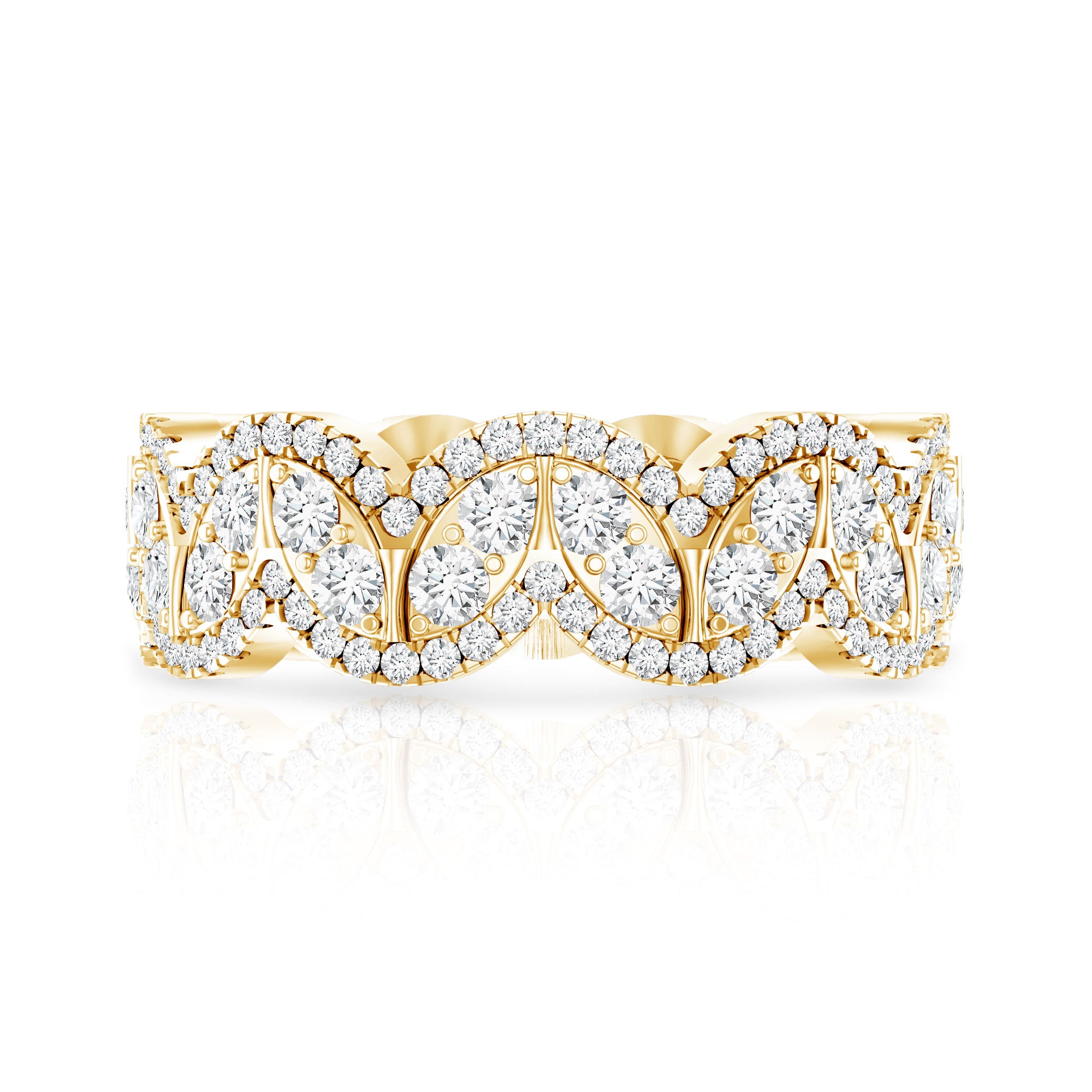 Certified Lab Diamond Vintage Inspired Wedding Ring Lab - ( EF-VS ) - Rosec Jewels