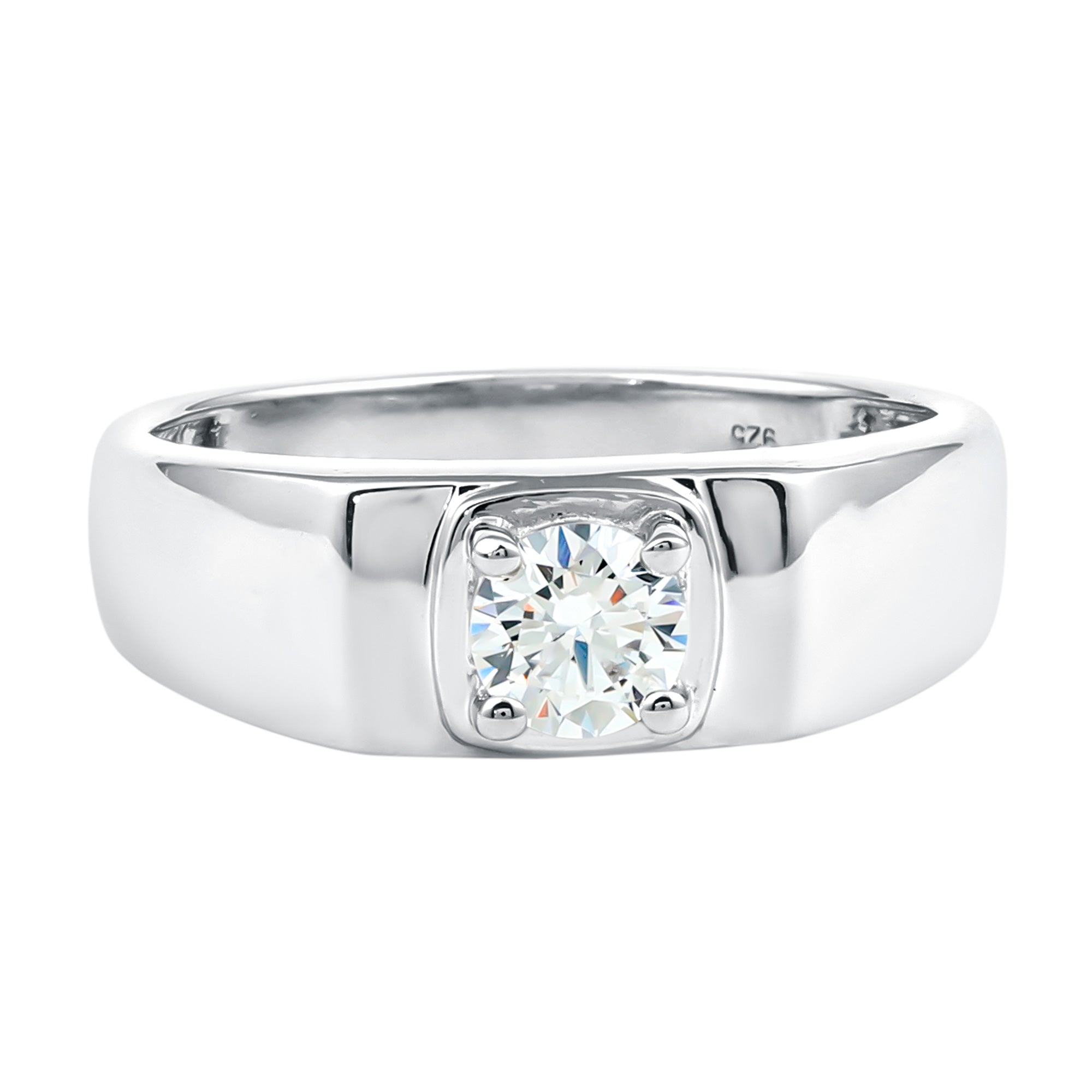 Brilliant Cut Lab Grown Diamond Engagement Ring for Men