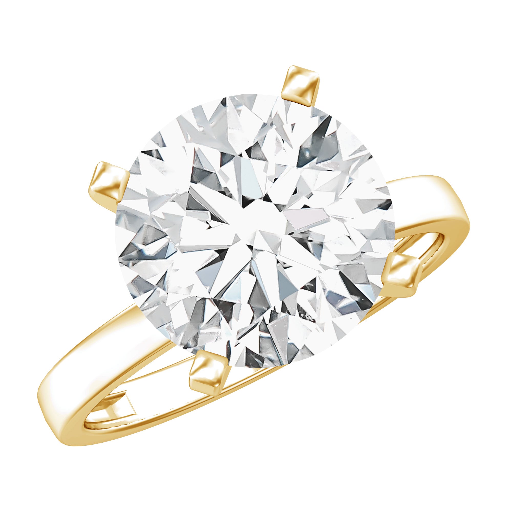 4 CT IGI Certified Lab Diamond Timeless Engagement Ring Lab - ( E-VS1 ) - Rosec Jewels