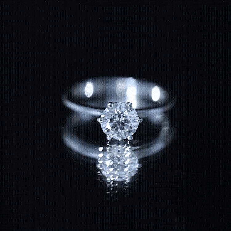 1 Carat Lab Grown Diamond Solitaire Engagement Ring with IGI Certificate Lab - ( E-VS1 ) - Rosec Jewels