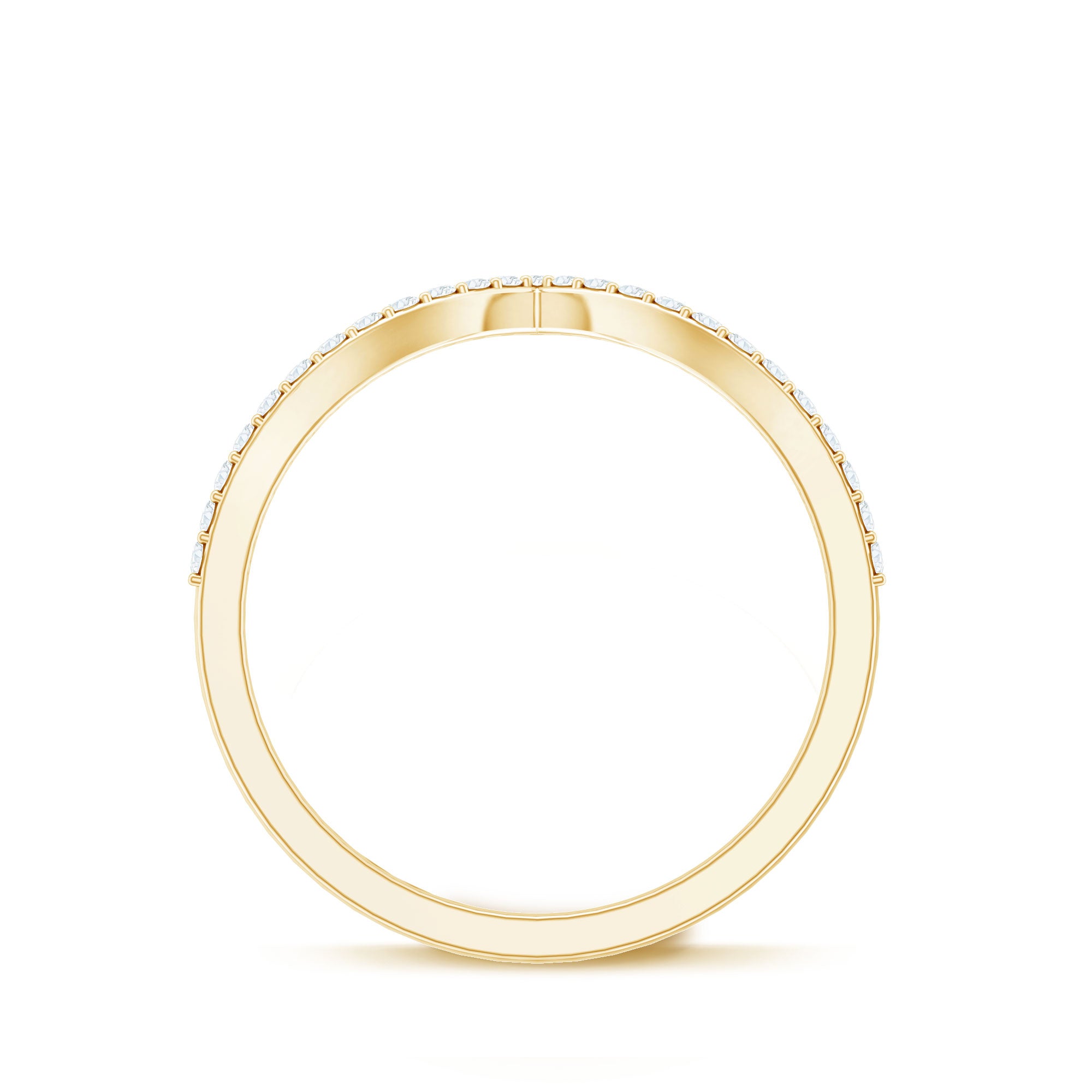 Rosec Jewels-Lab Grown Diamond Chevron Stackable Ring