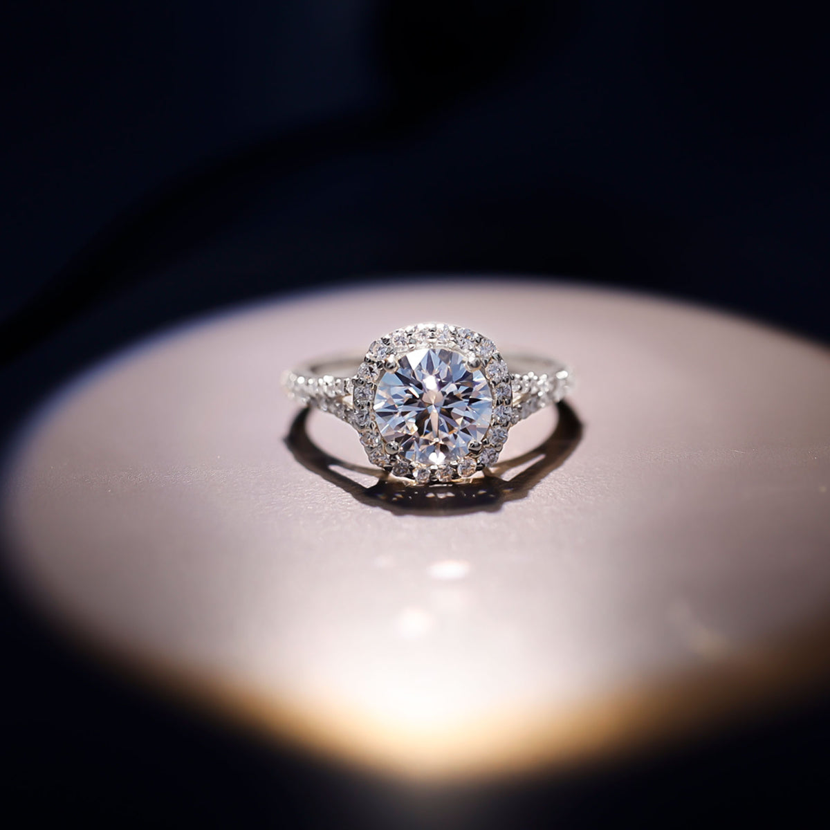 IGI Certified 2 Carat Round Lab Grown Diamond Statement Engagement Ring Lab - ( E-VS1 ) - Rosec Jewels