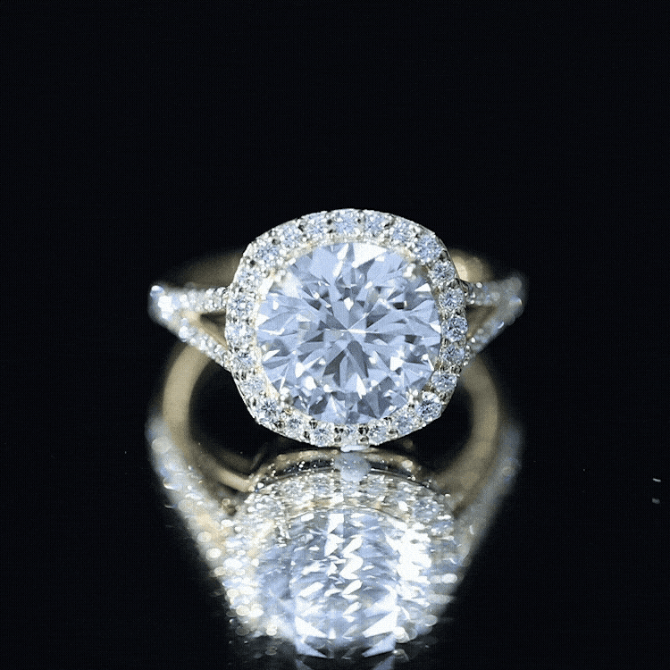 5 Carat Lab Grown Big Diamond Engagement Ring with IGI Certificate Lab - ( E-VS1 ) - Rosec Jewels