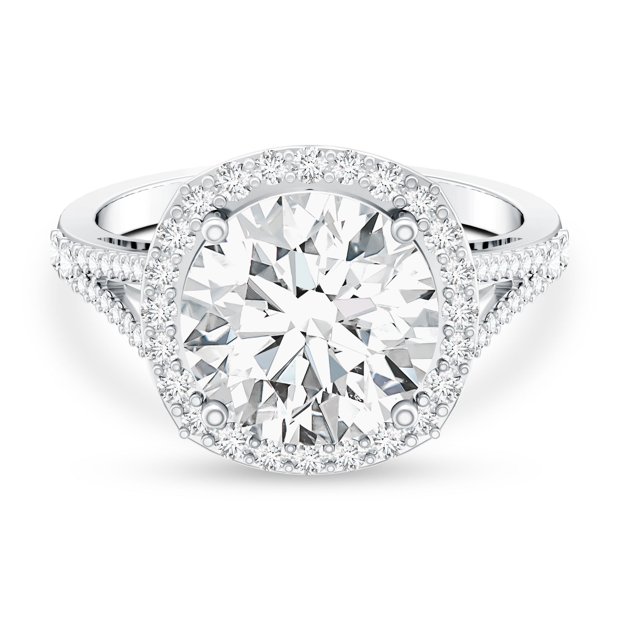 Rosec Jewels-5 Carat Lab Grown Big Diamond Engagement Ring with IGI Certificate