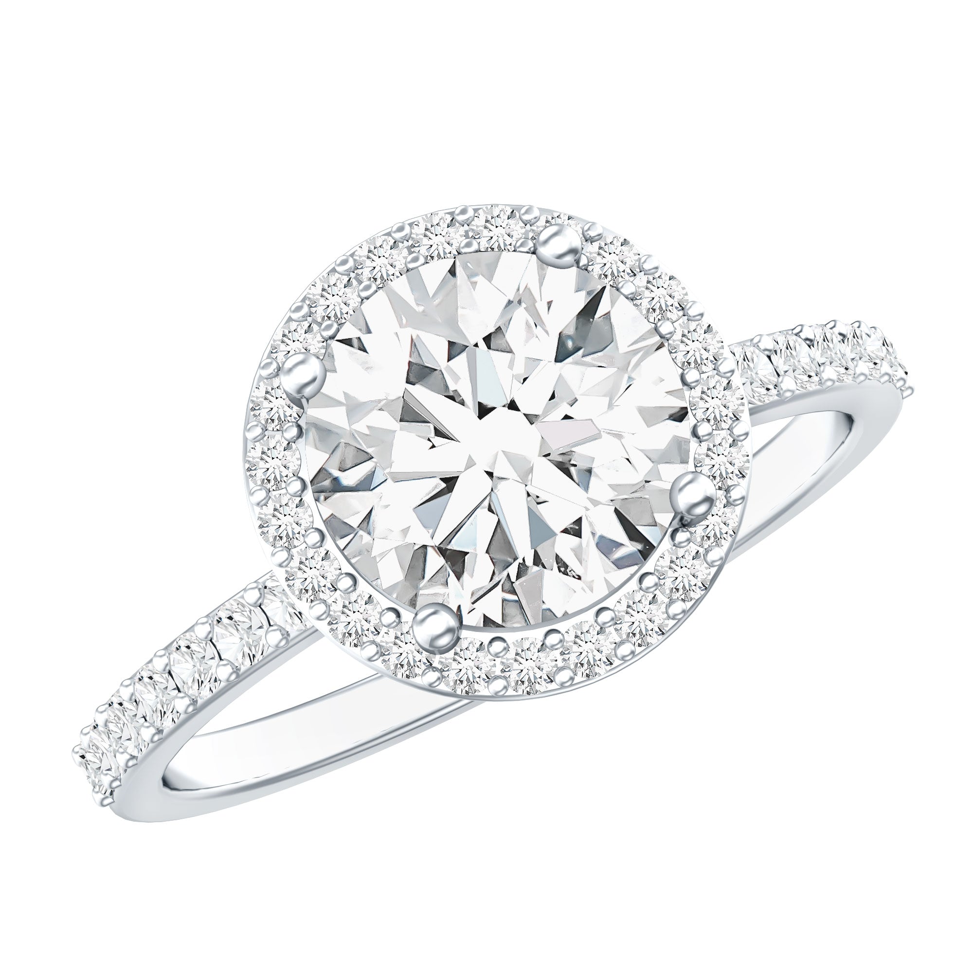 3 Carat IGI Certified Lab Grown Diamond Engagement Ring Lab - ( E-VS1 ) - Rosec Jewels