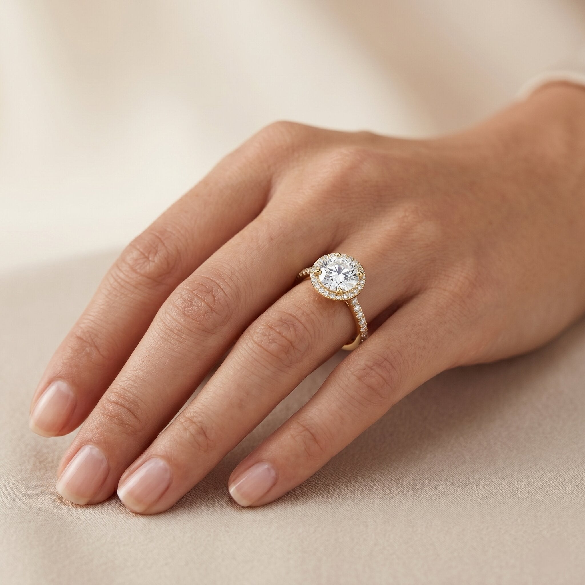 3 Carat IGI Certified Lab Grown Diamond Engagement Ring Lab - ( E-VS1 ) - Rosec Jewels