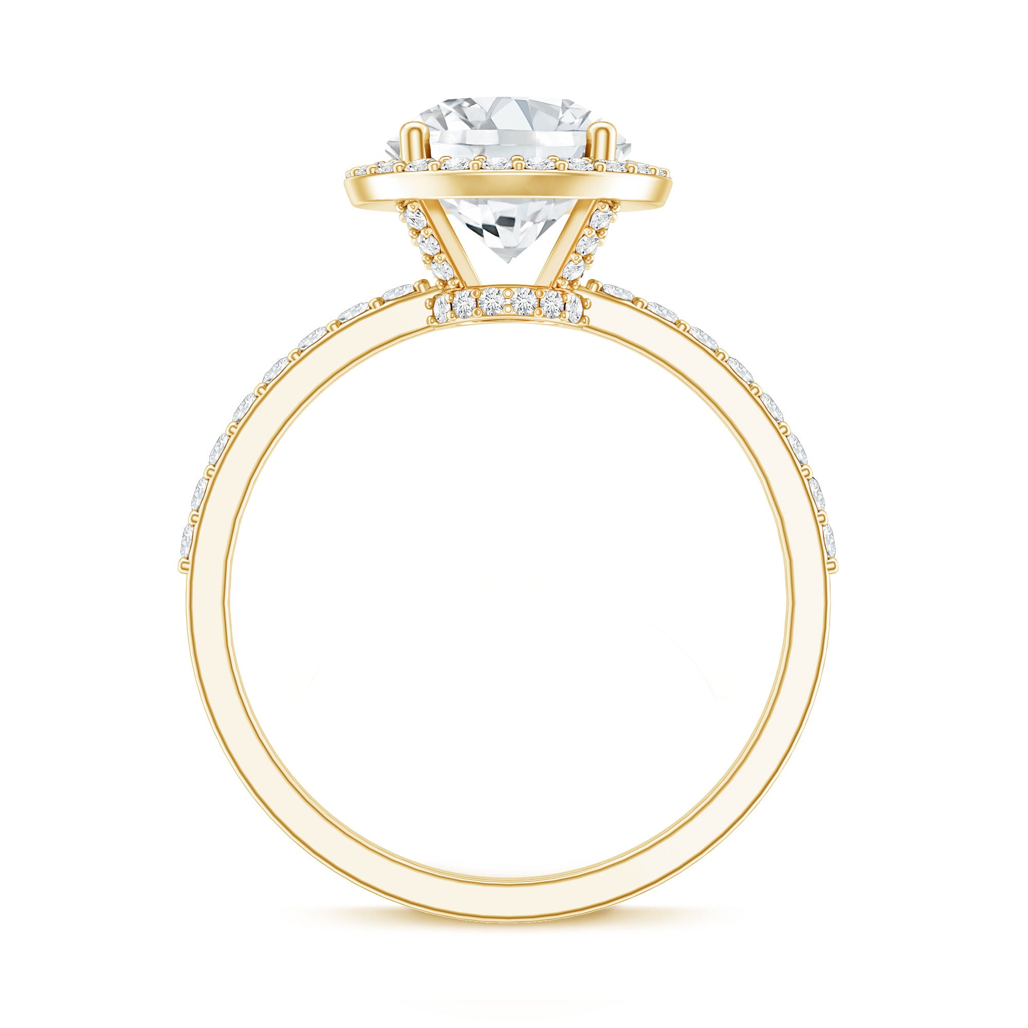 Rosec Jewels-3 Carat IGI Certified Lab Grown Diamond Engagement Ring