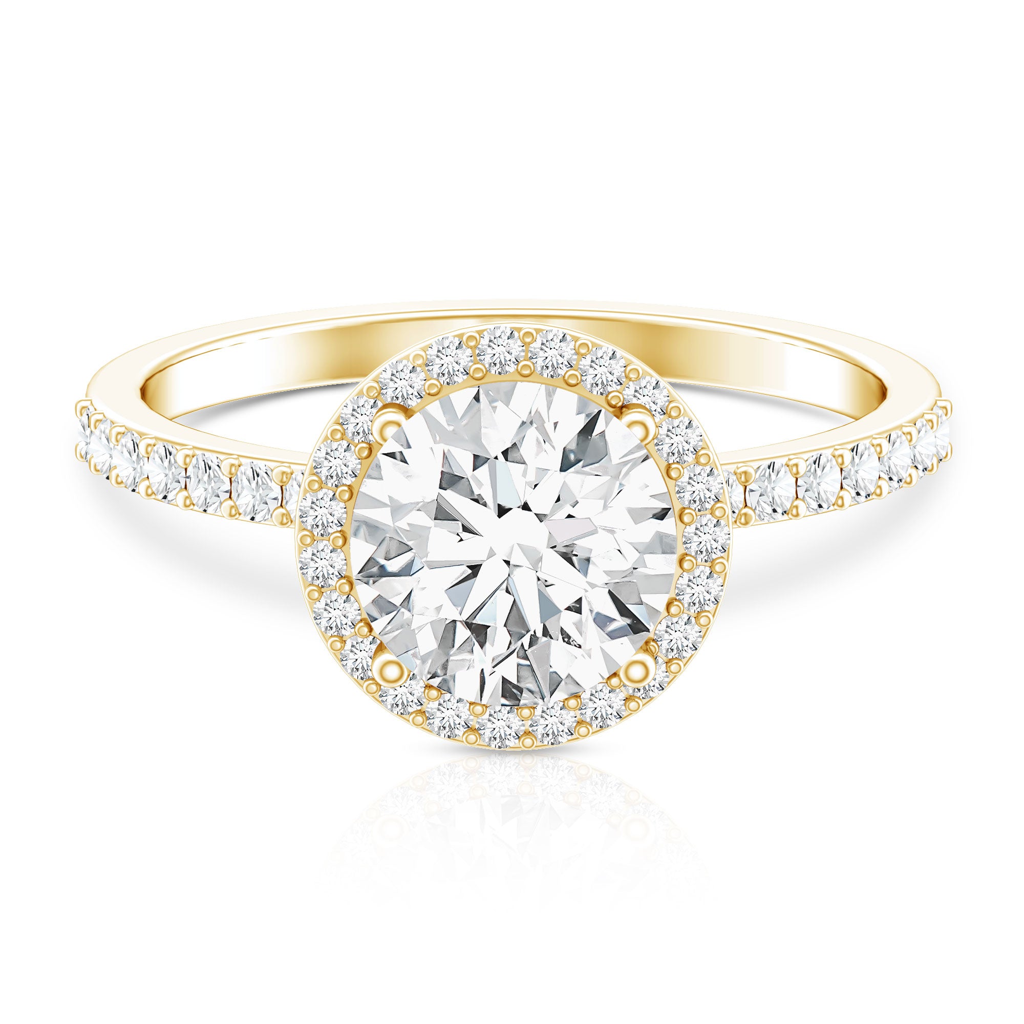 Rosec Jewels-3 Carat IGI Certified Lab Grown Diamond Engagement Ring